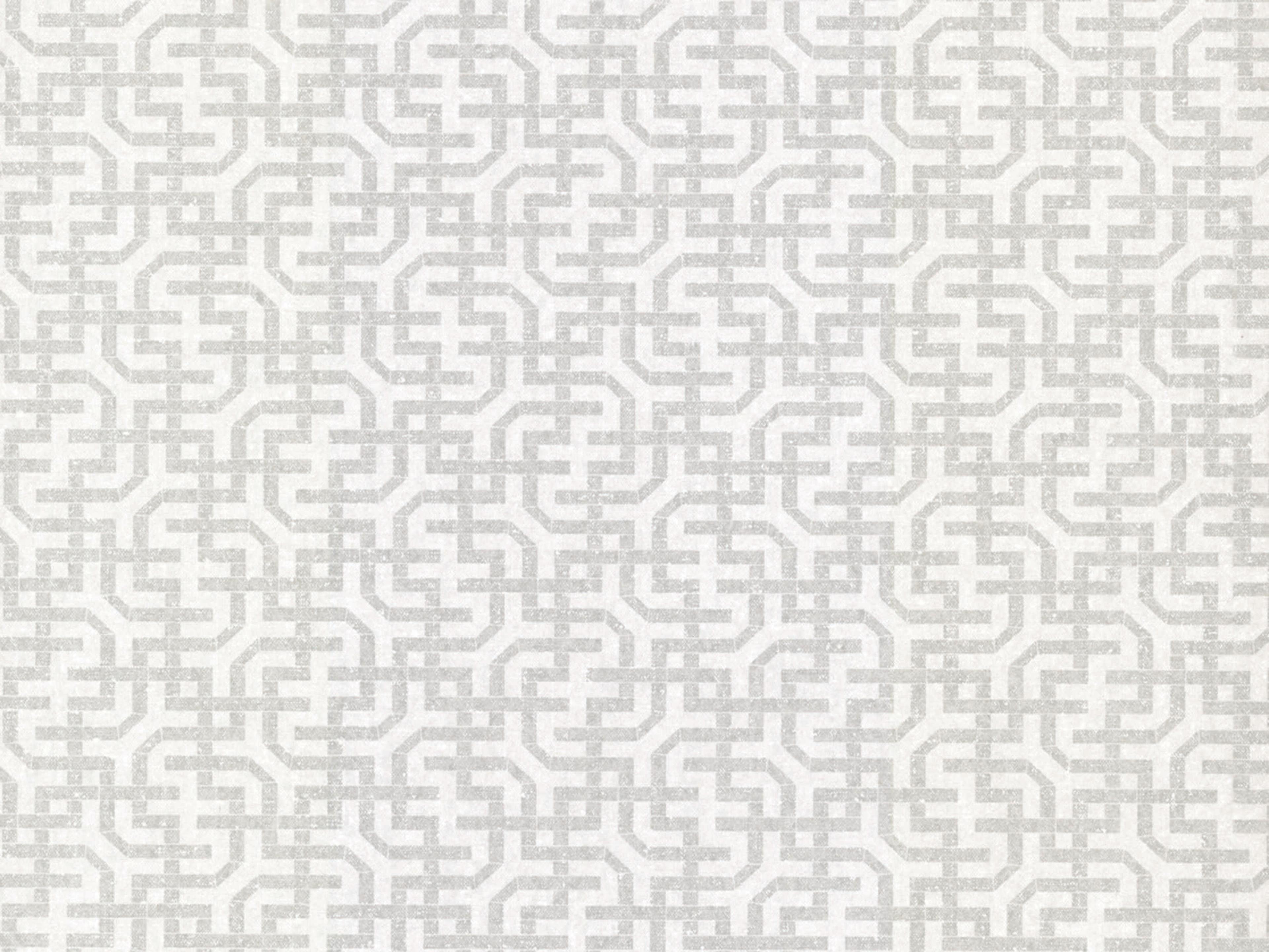 York Wallcoverings Ronald Redding Traveler White Dynastic Lattice Wallpaper