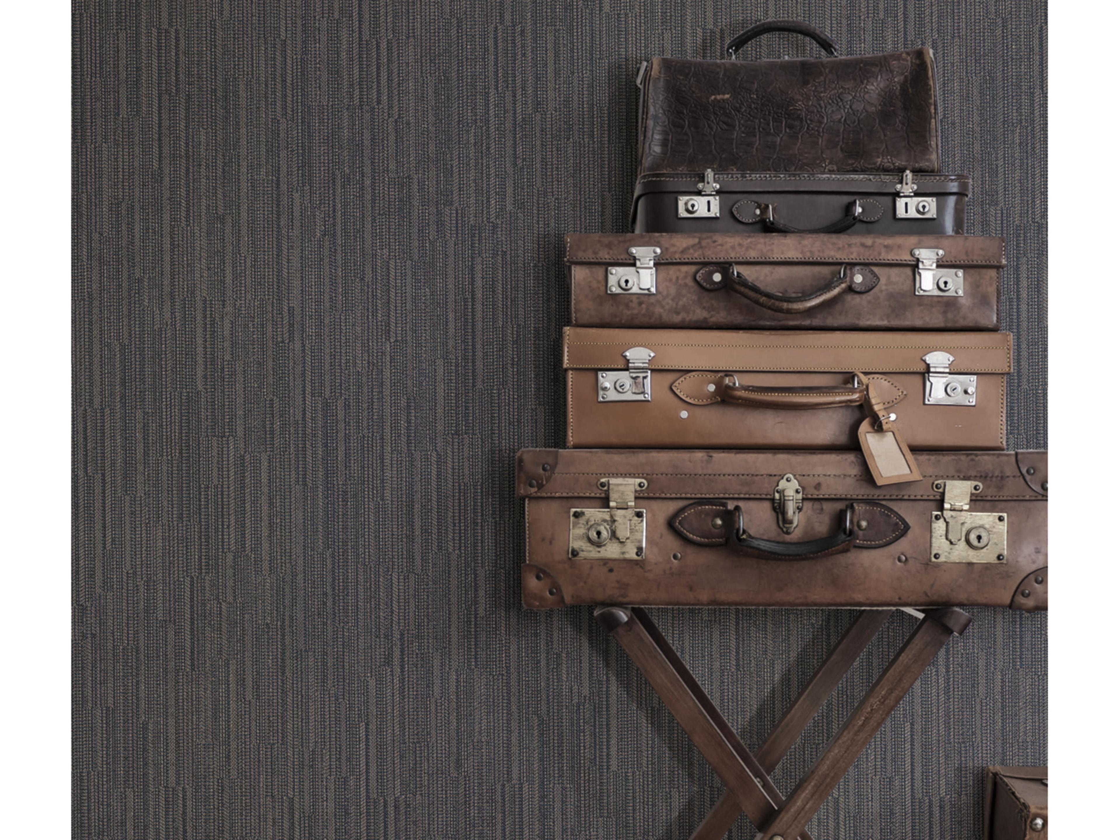 York Wallcoverings Ronald Redding Traveler Black Weekender Weave Wallpaper