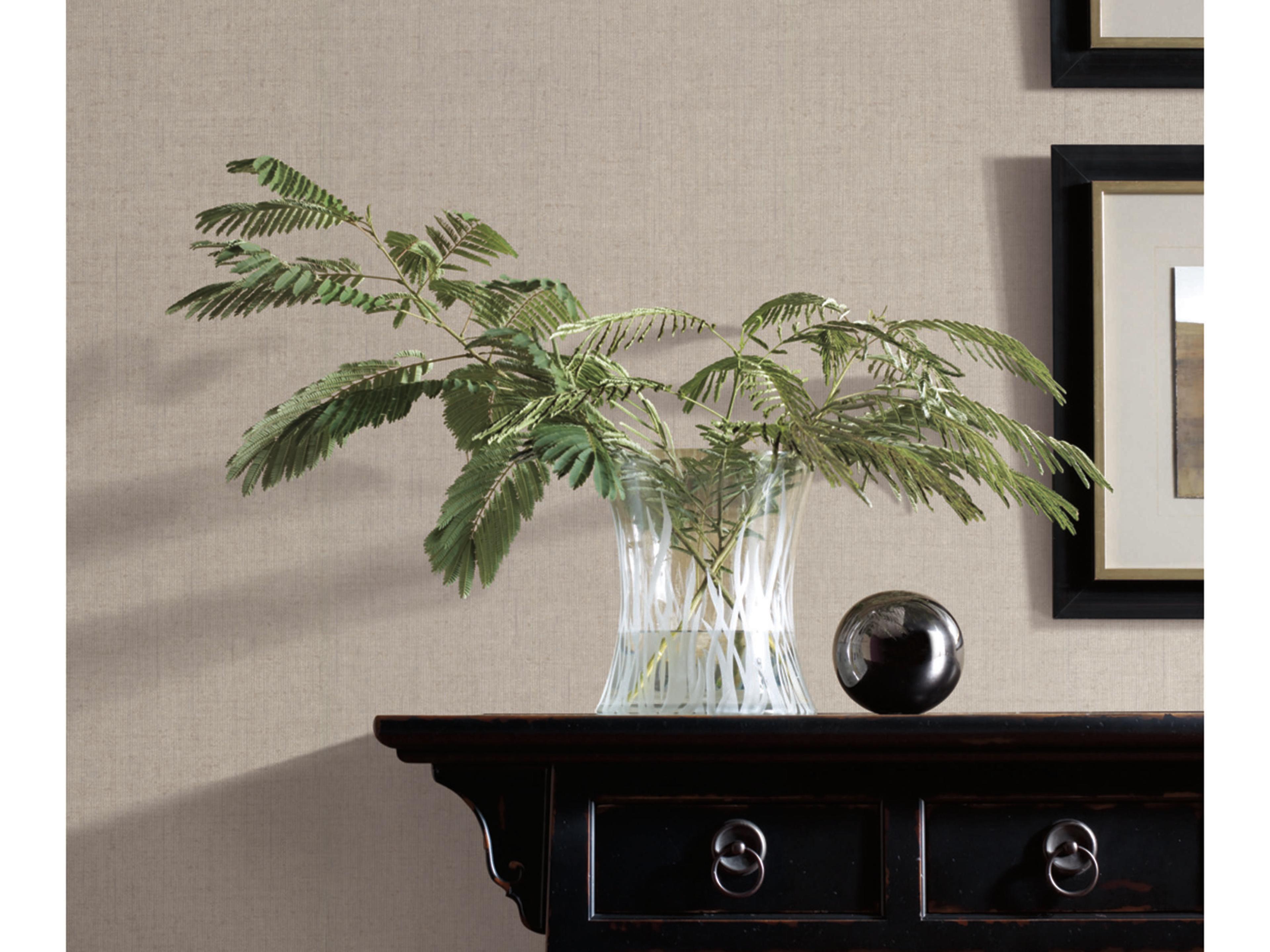 Ronald Redding Traveler Cream Diplomacy Weave Wallpaper