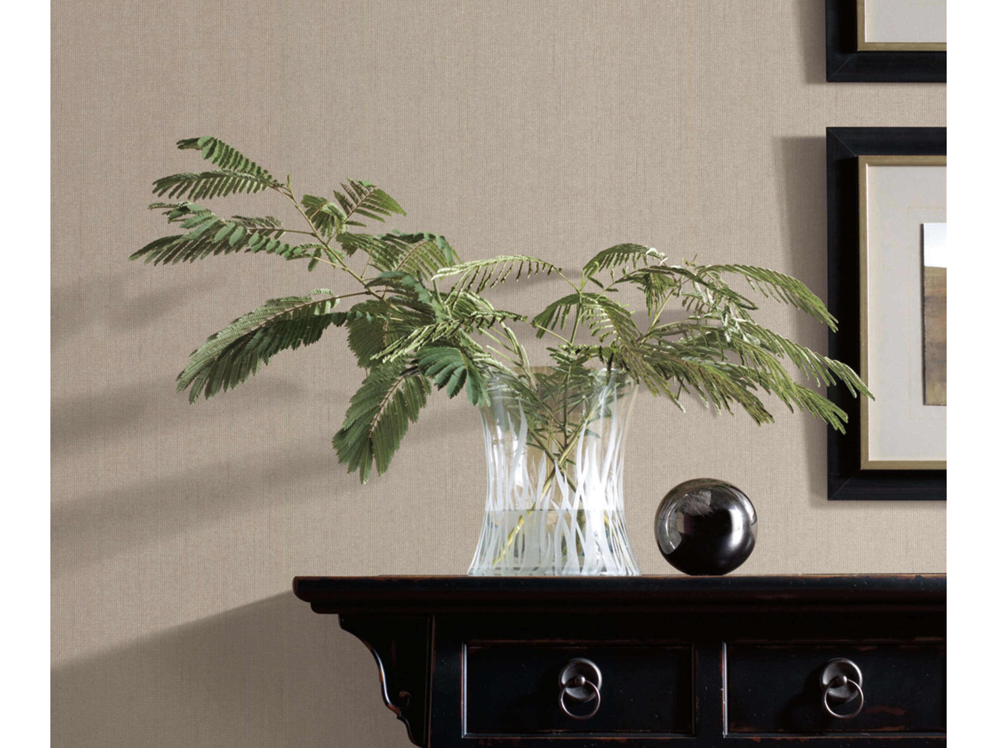 Ronald Redding Traveler Cream Diplomacy Weave Wallpaper