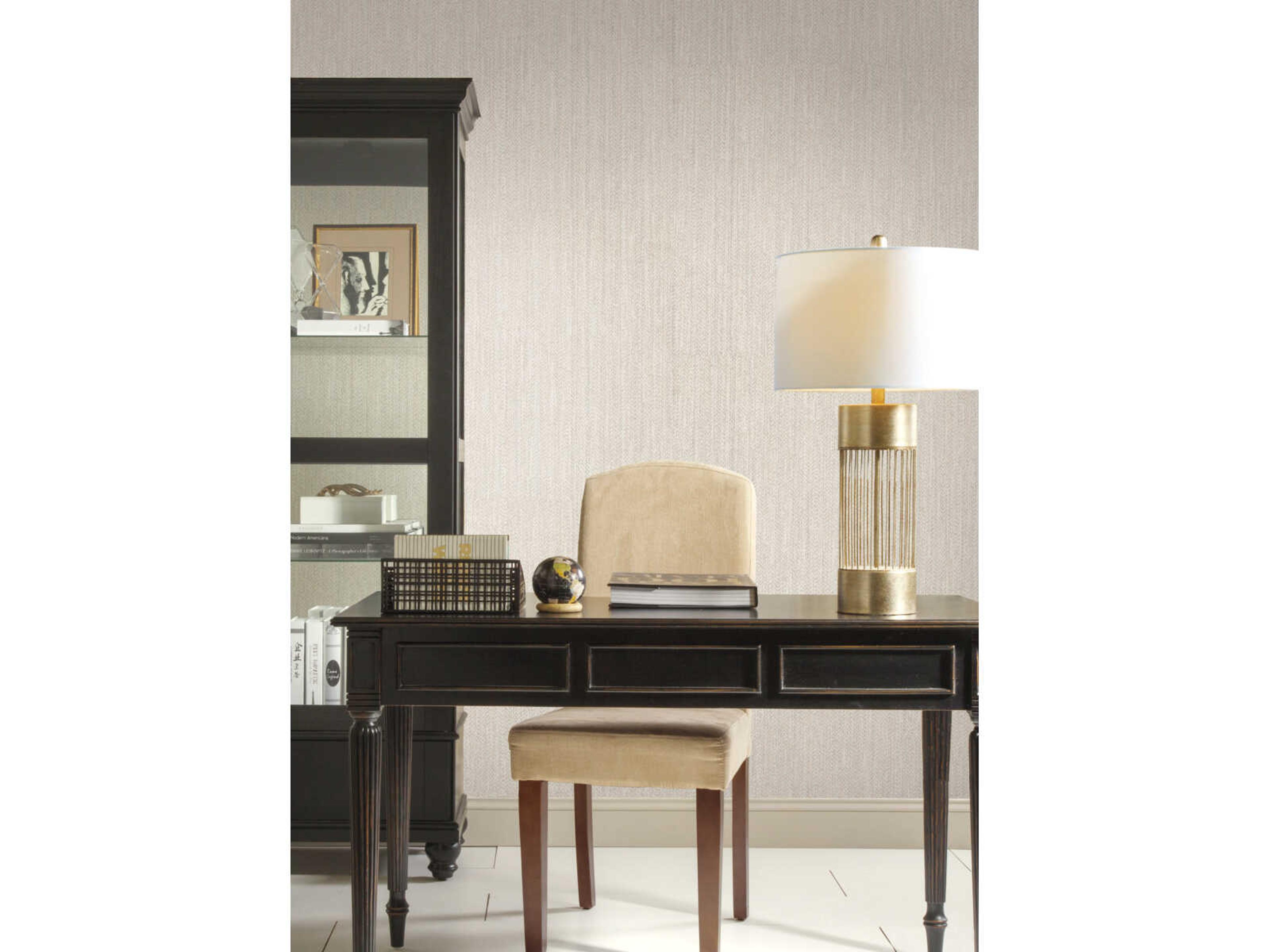 Signature Textures White Chevron Channel Wallpaper