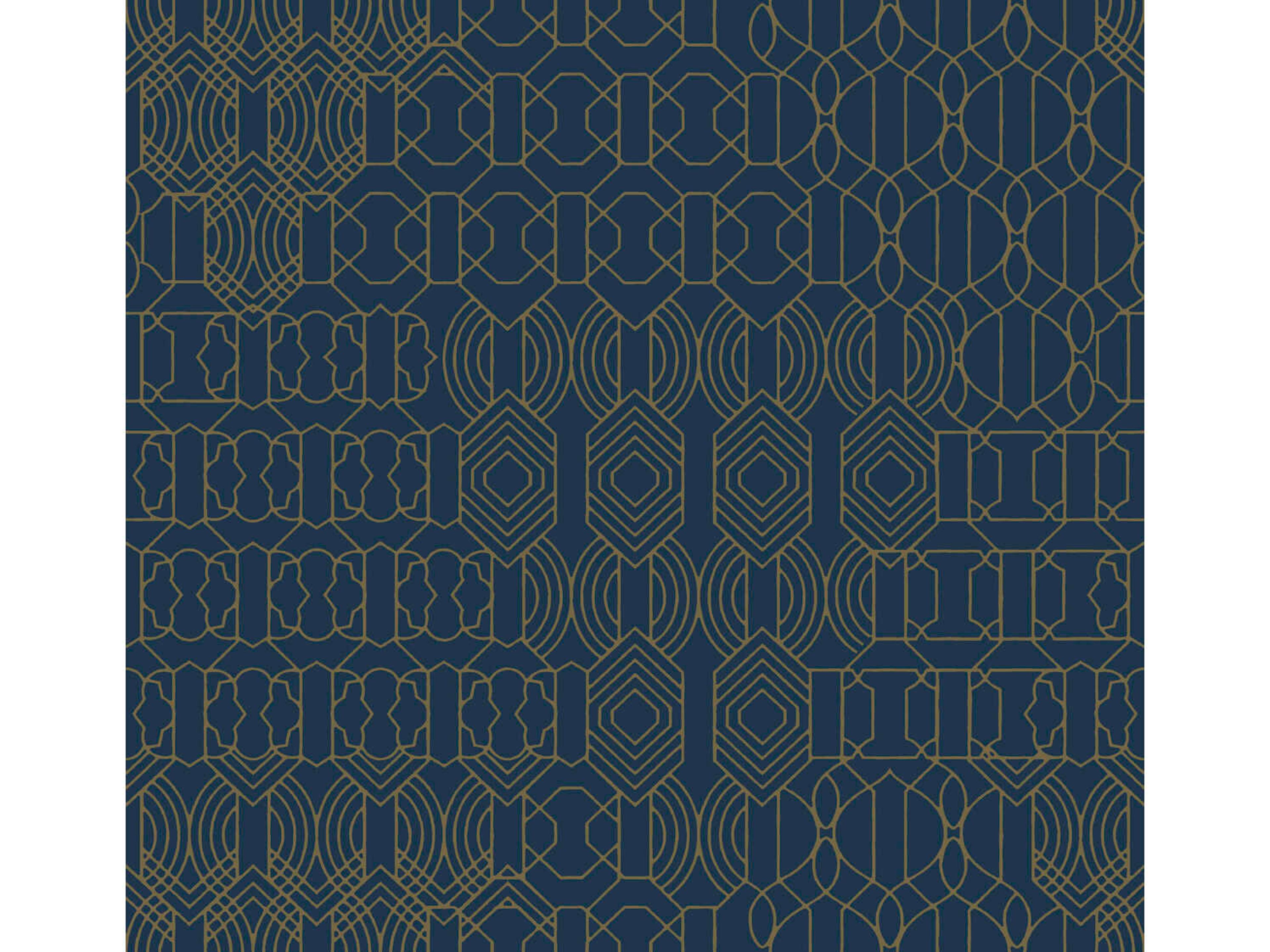 York Wallcoverings Antonina Vella Boho Luxe Blue Modern Chandelier Wallpaper