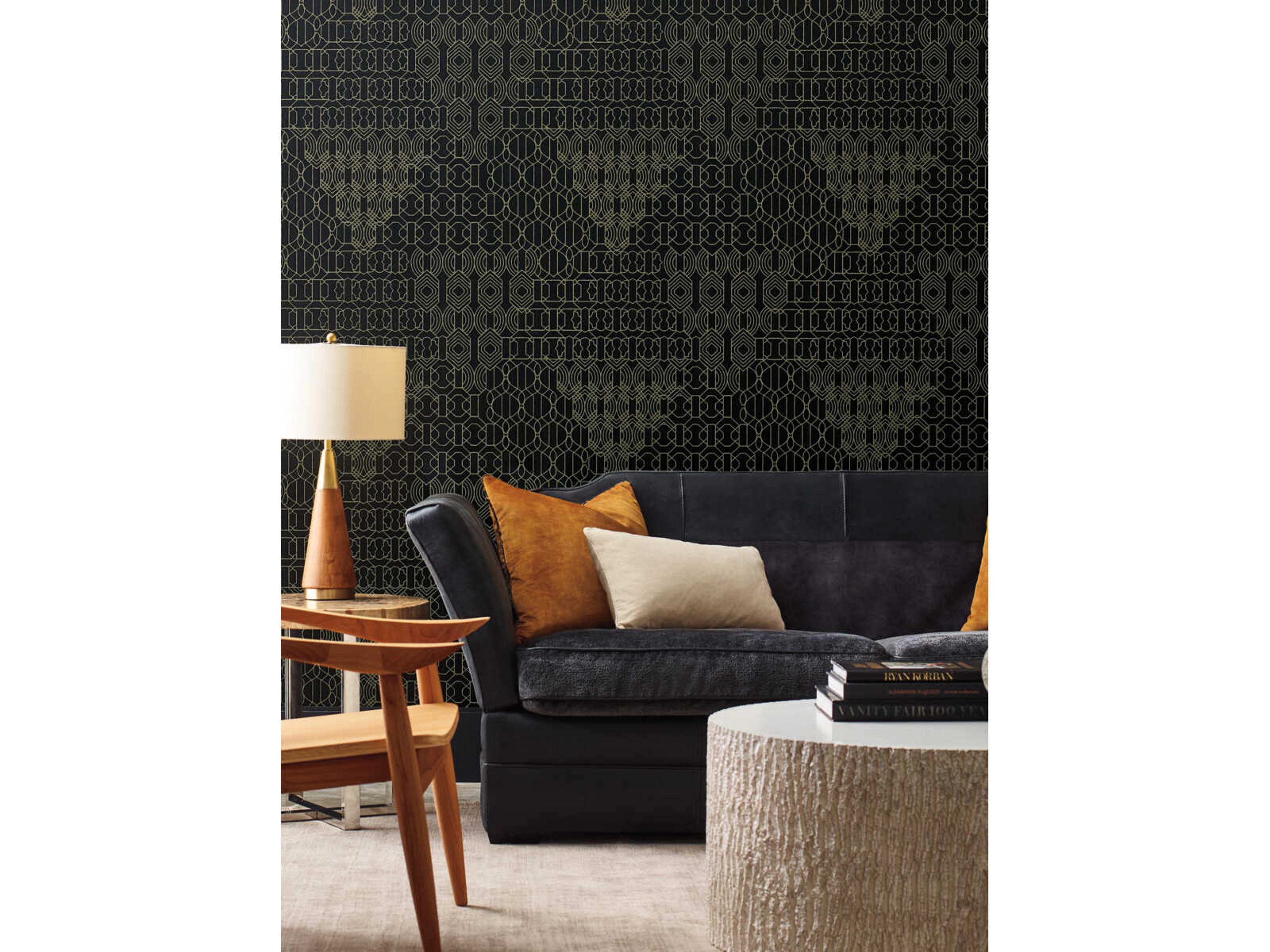 Antonina Vella Boho Luxe Black Modern Chandelier Wallpaper
