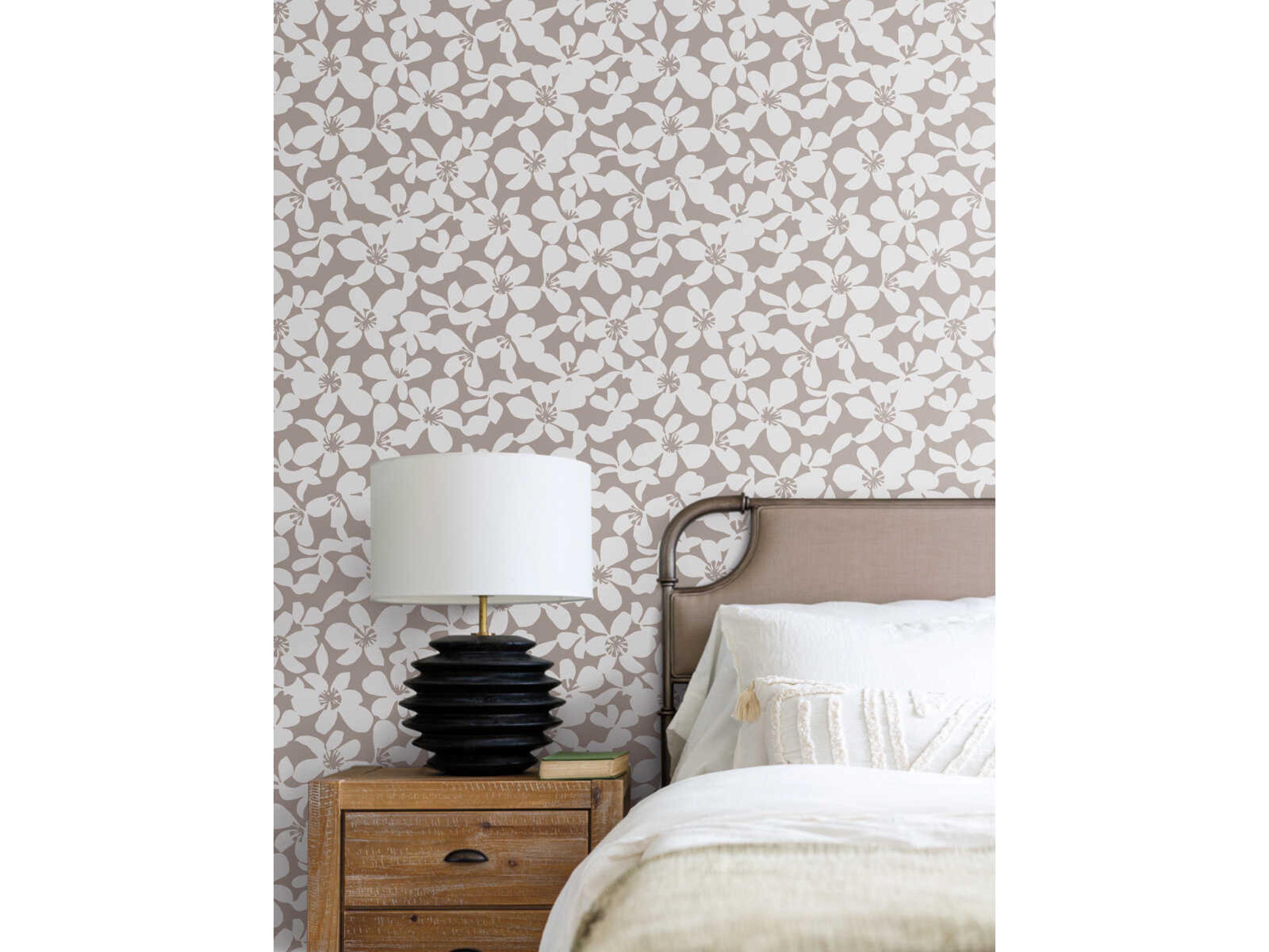 York Wallcoverings Antonina Vella Boho Luxe Brown Free Spirit Wallpaper