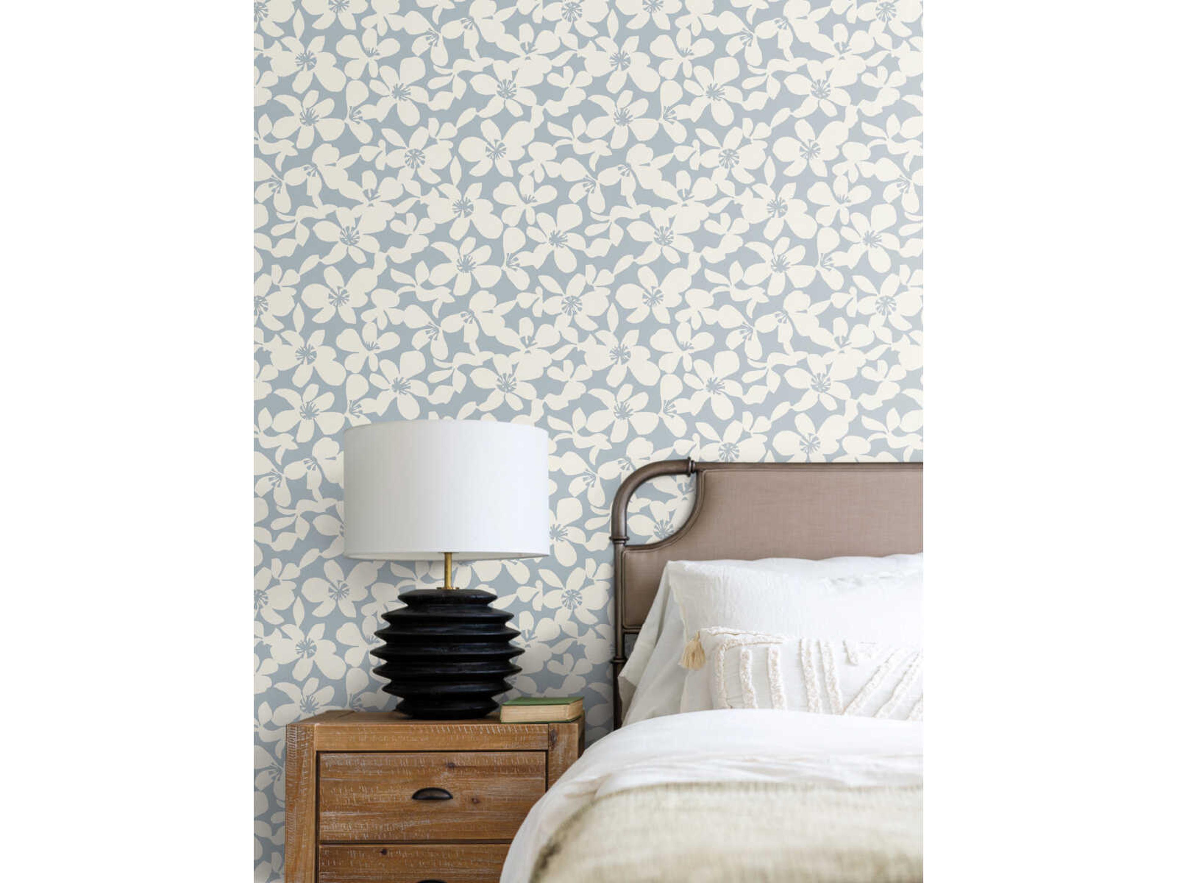 York Wallcoverings Antonina Vella Boho Luxe Blue Free Spirit Wallpaper