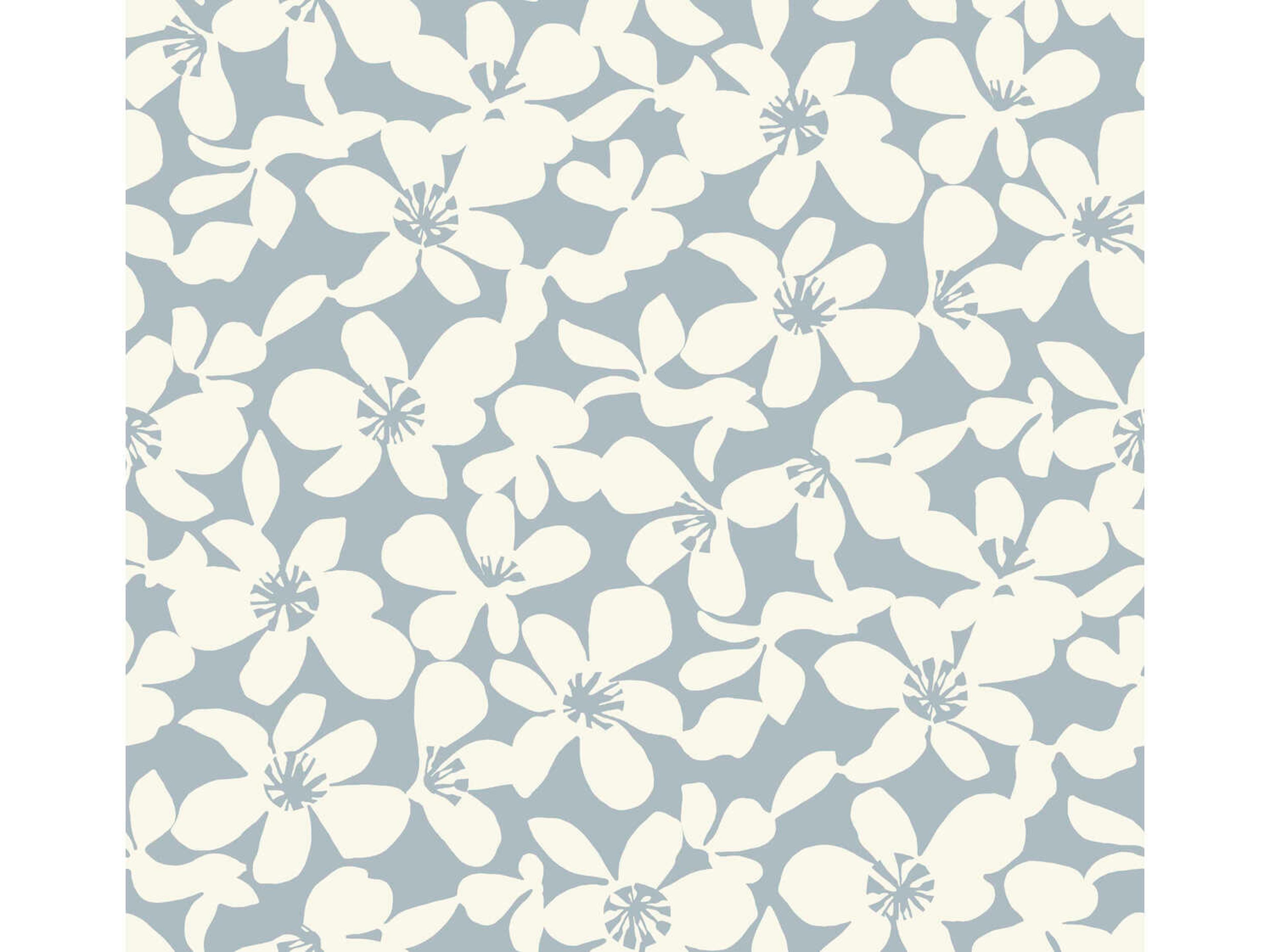 York Wallcoverings Antonina Vella Boho Luxe Blue Free Spirit Wallpaper