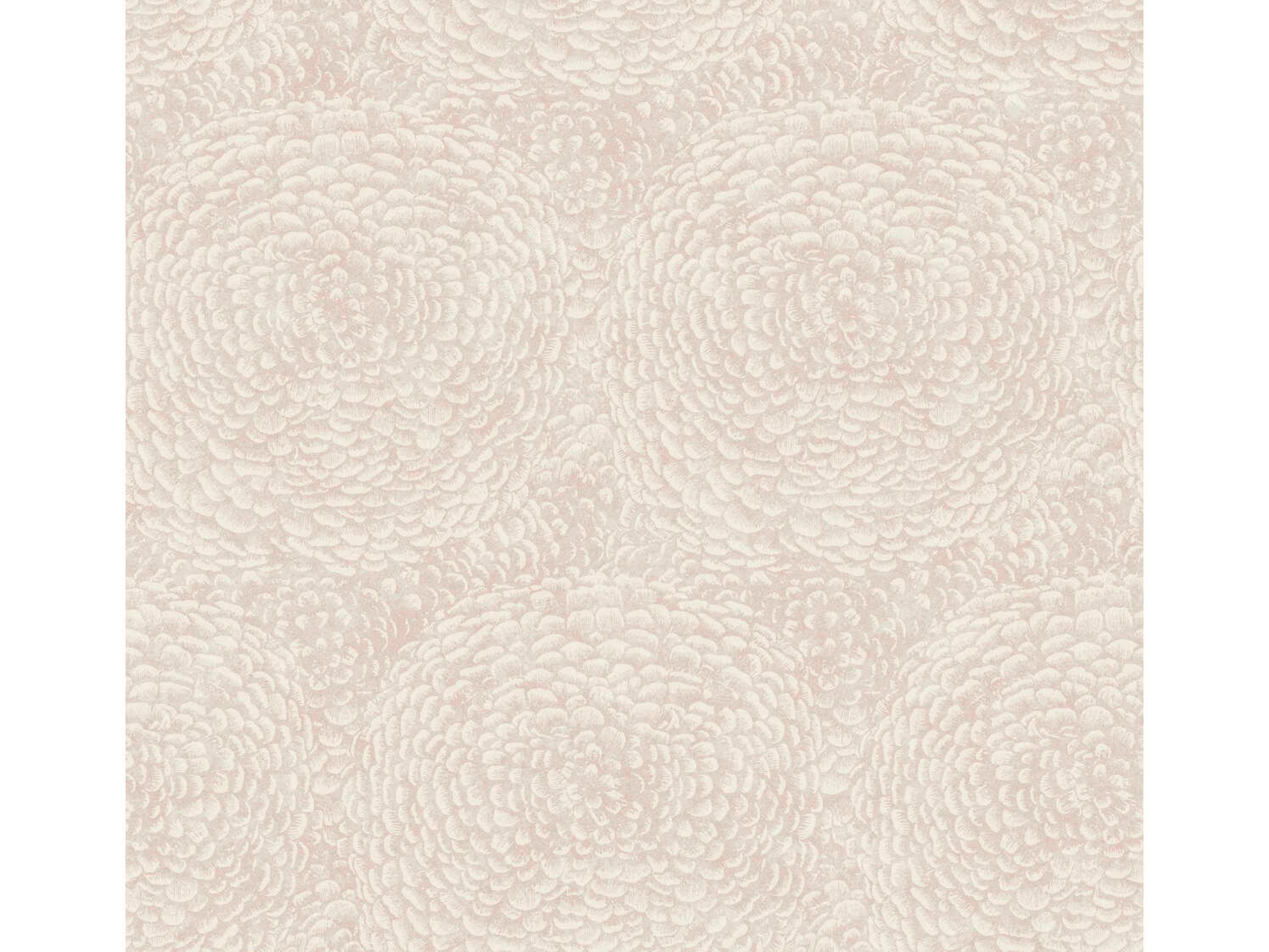 York Wallcoverings Antonina Vella Boho Luxe Pink Floret Wallpaper