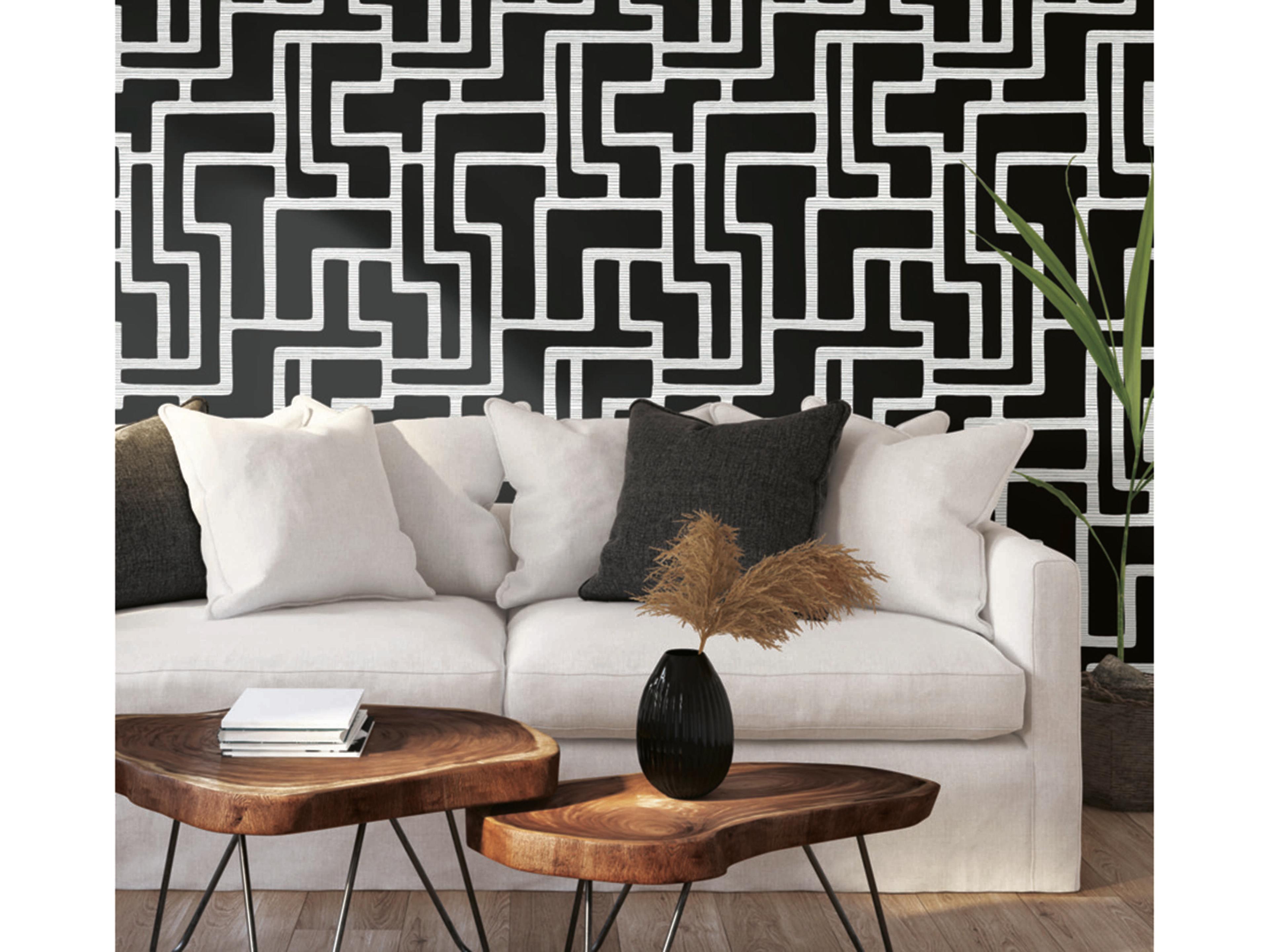 Black & White Resource Library Black White Graphic Polyomino Wallpaper
