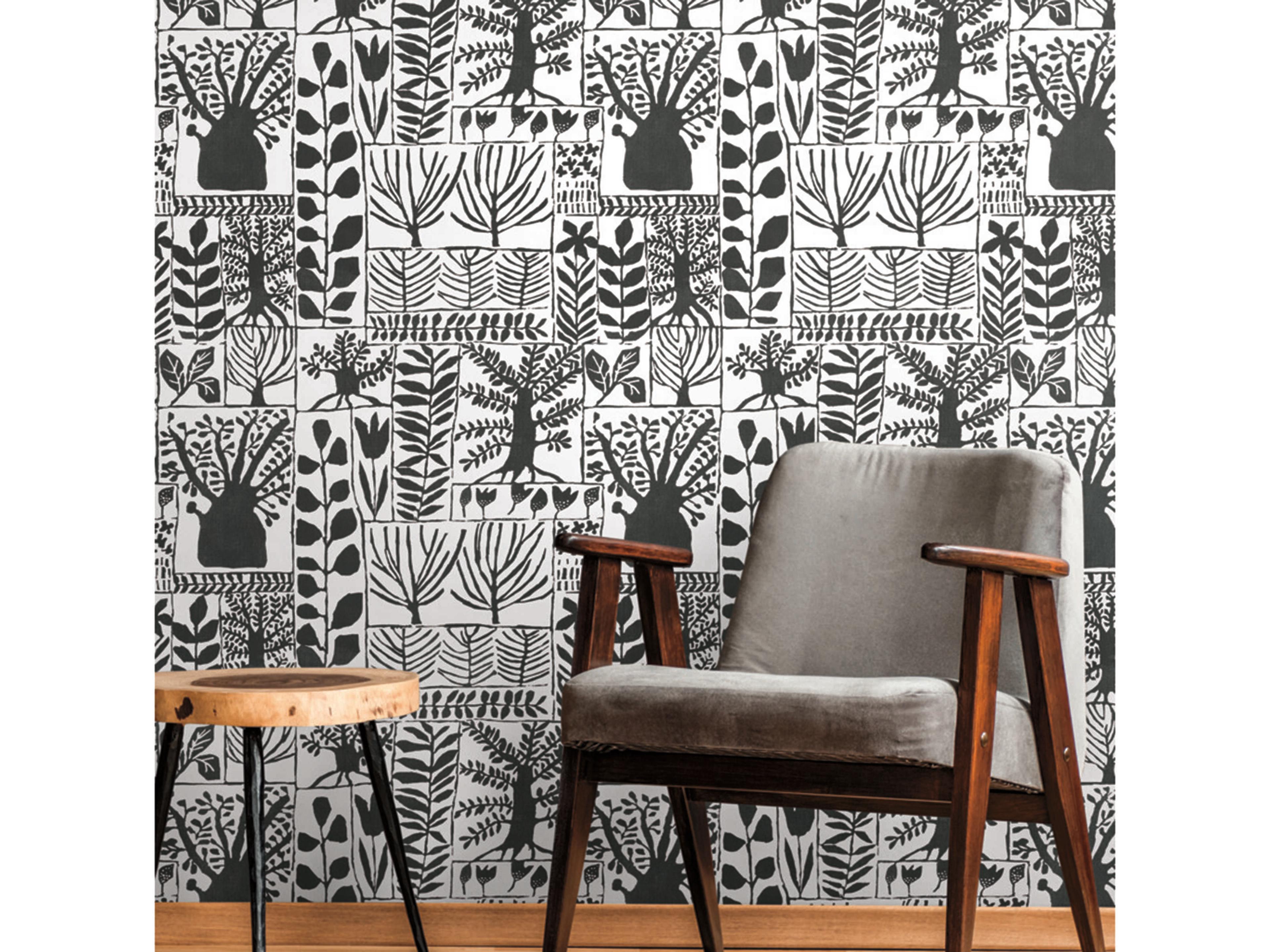 Black & White Resource Library Black White Primitive Trees Wallpaper