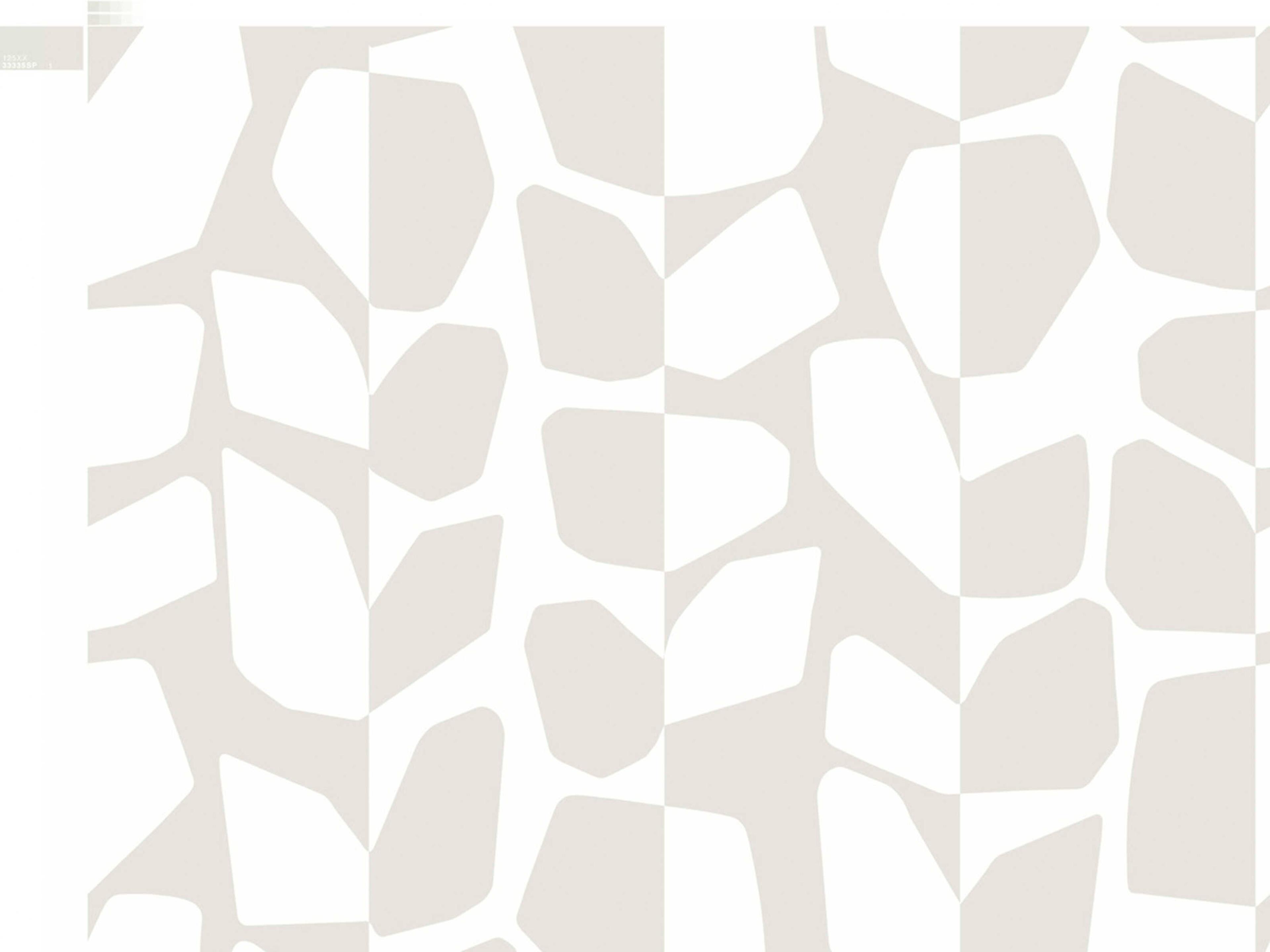 York Wallcoverings Black & White Resource Library White Cream Primitive Vines Wallpaper