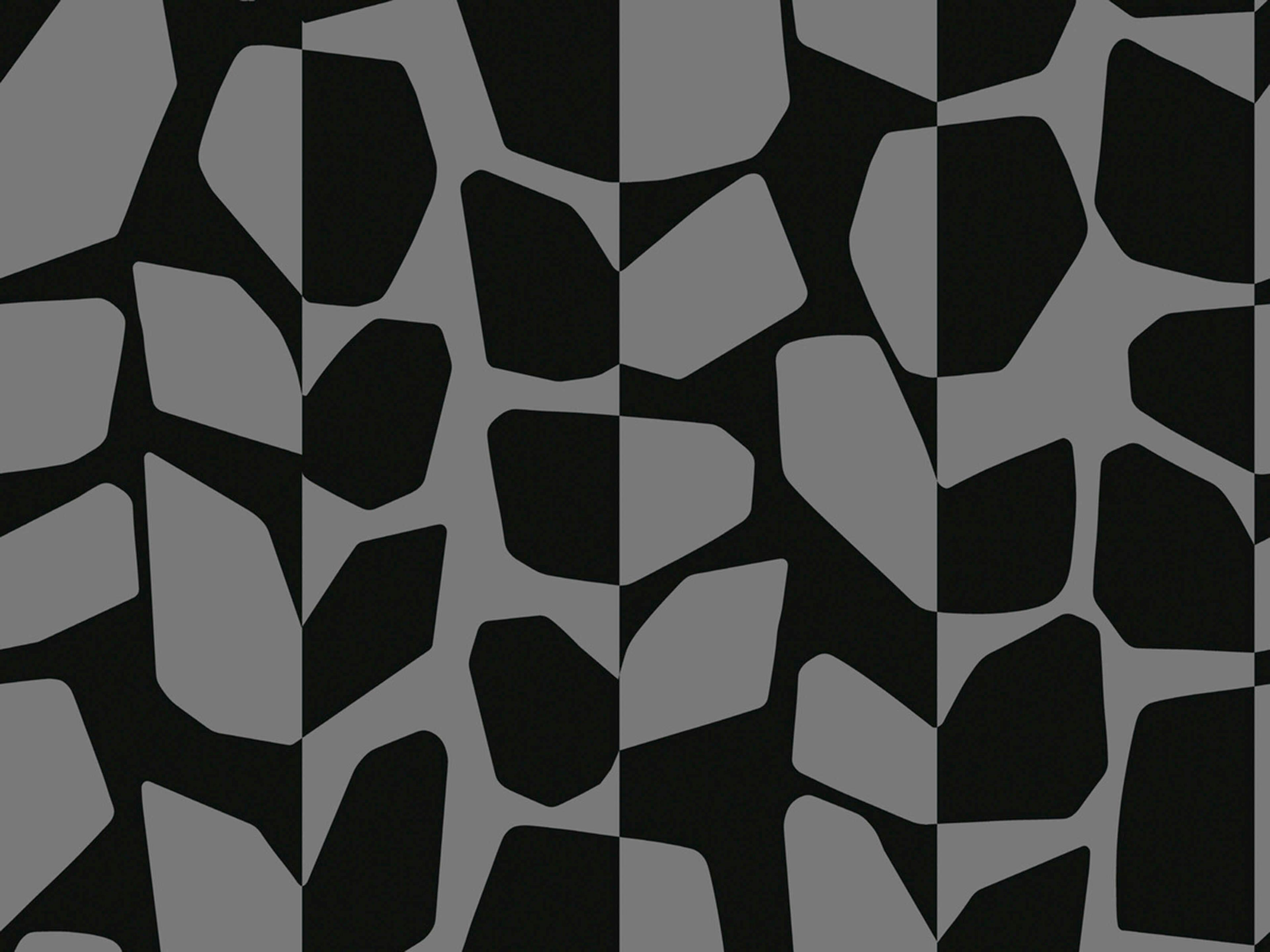 York Wallcoverings Black & White Resource Library Black Metallic Primitive Vines Wallpaper