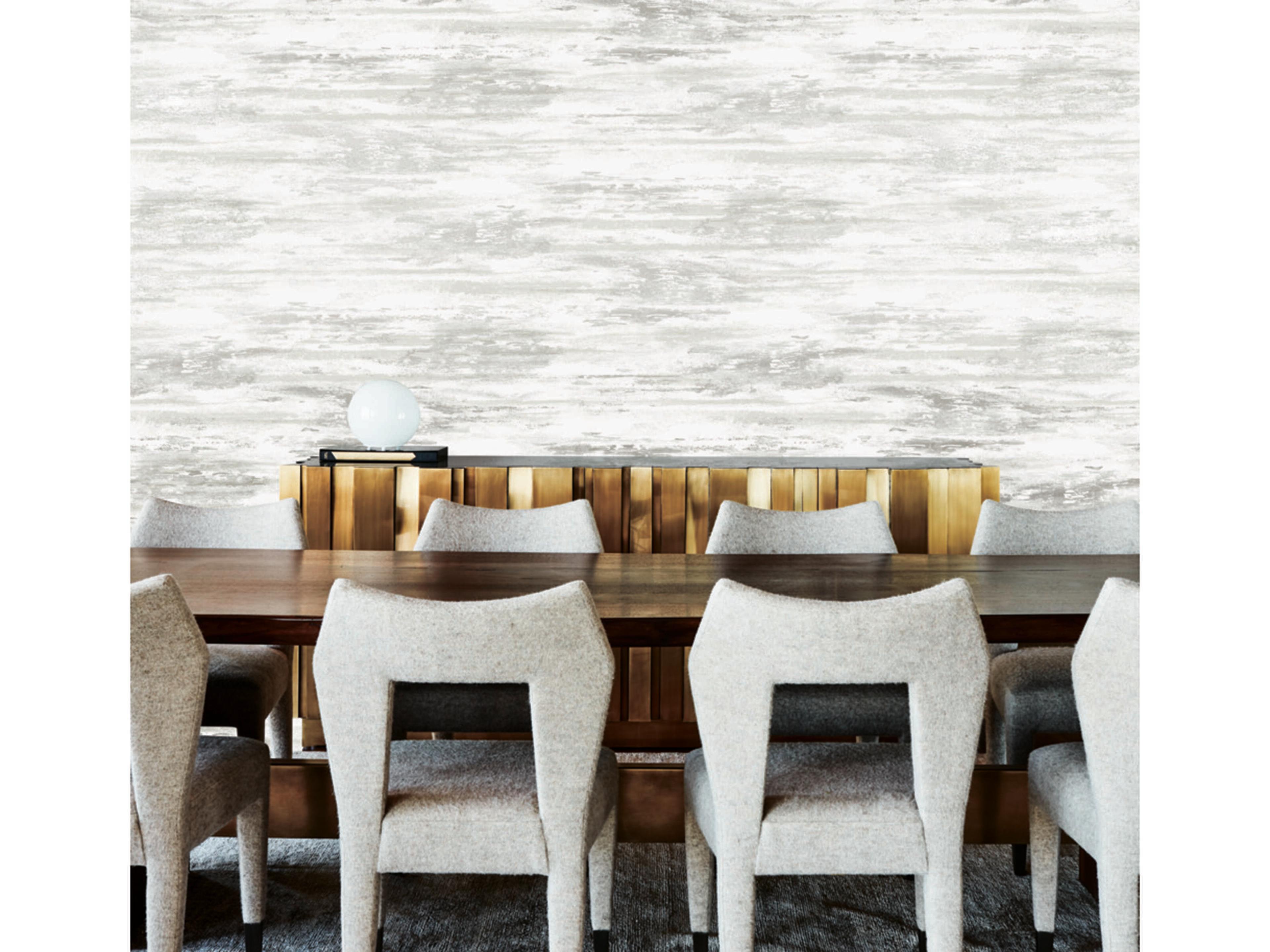 York Wallcoverings Black & White Resource Library Pearl Pearl Birch Bark Texture Wallpaper