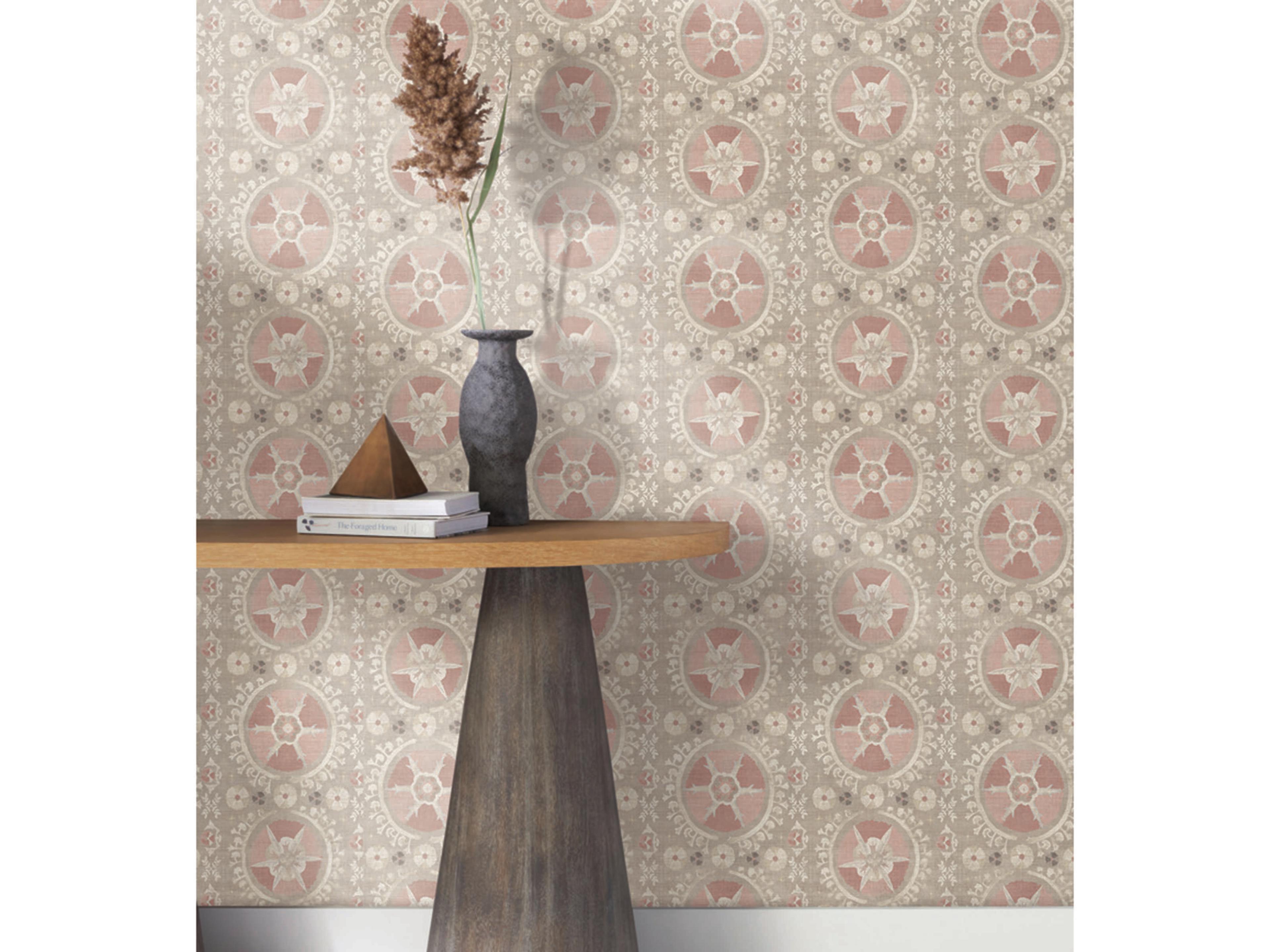 Lemieux et Cie Light Pink Fleurus Wallpaper