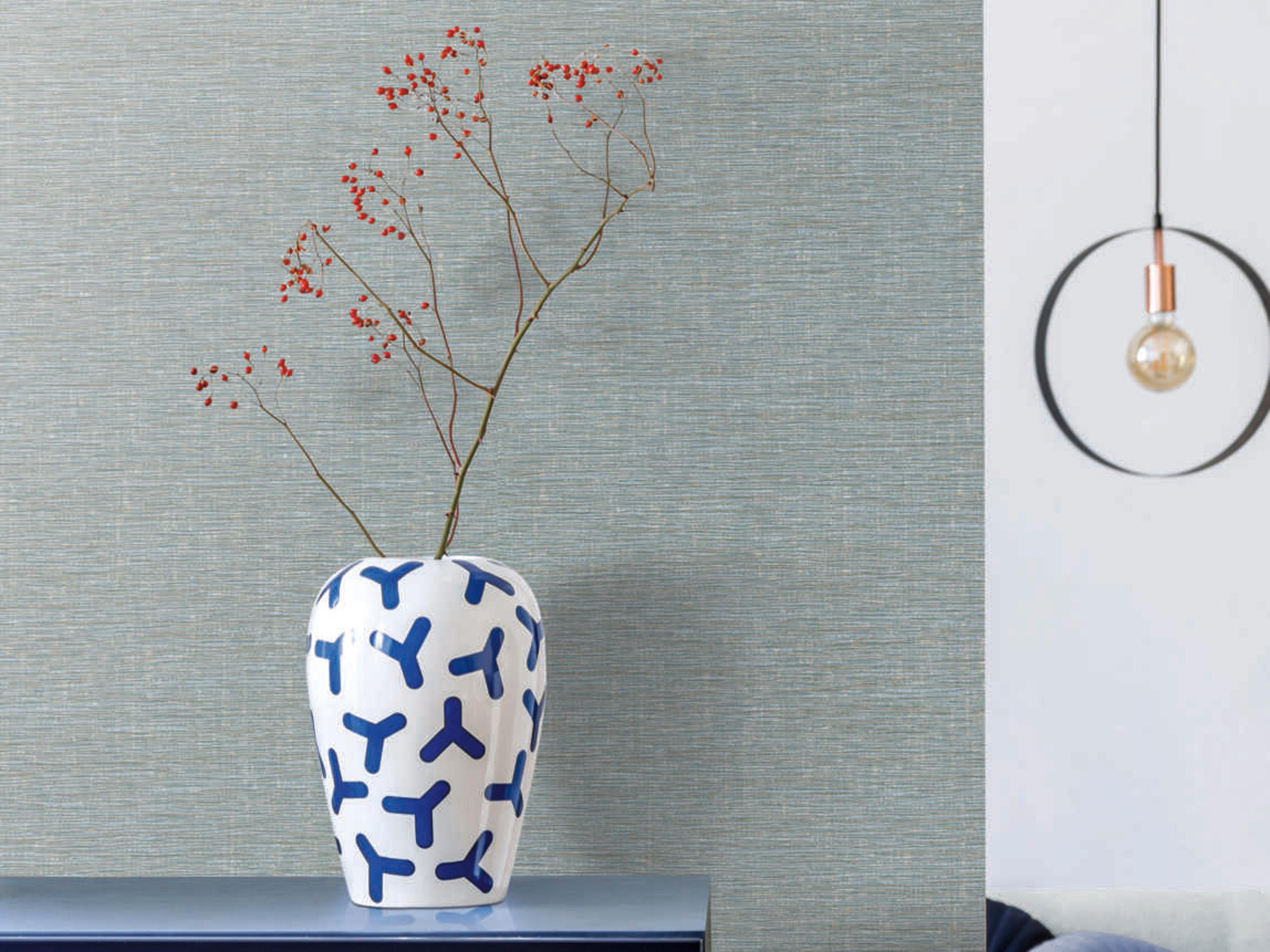 Artisan Digest Blue & Grey Altitute Wallpaper