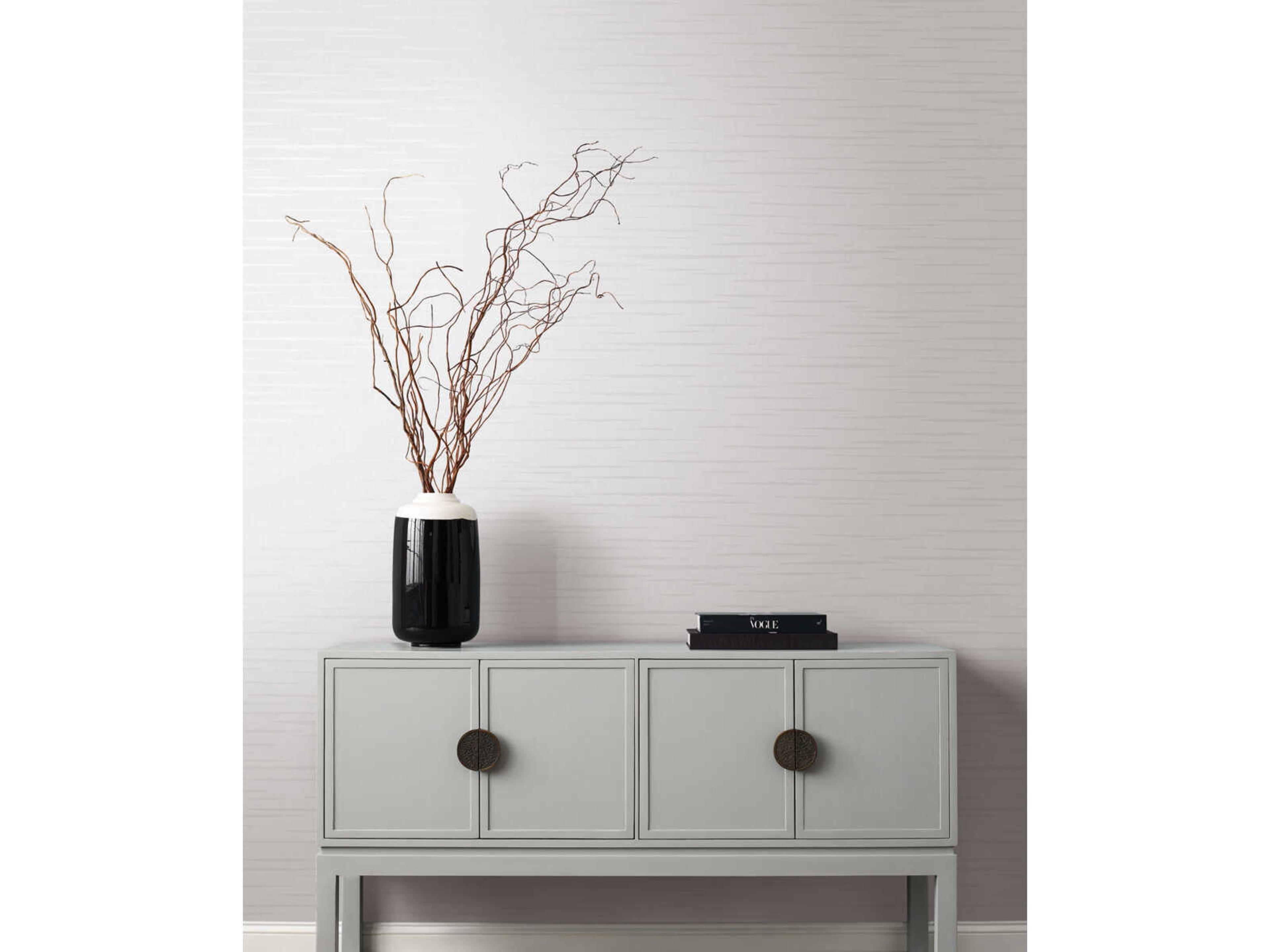 York Wallcoverings Antonina Vella Dazzling Dimensions Volume II White Tiger's Eye Wallpaper