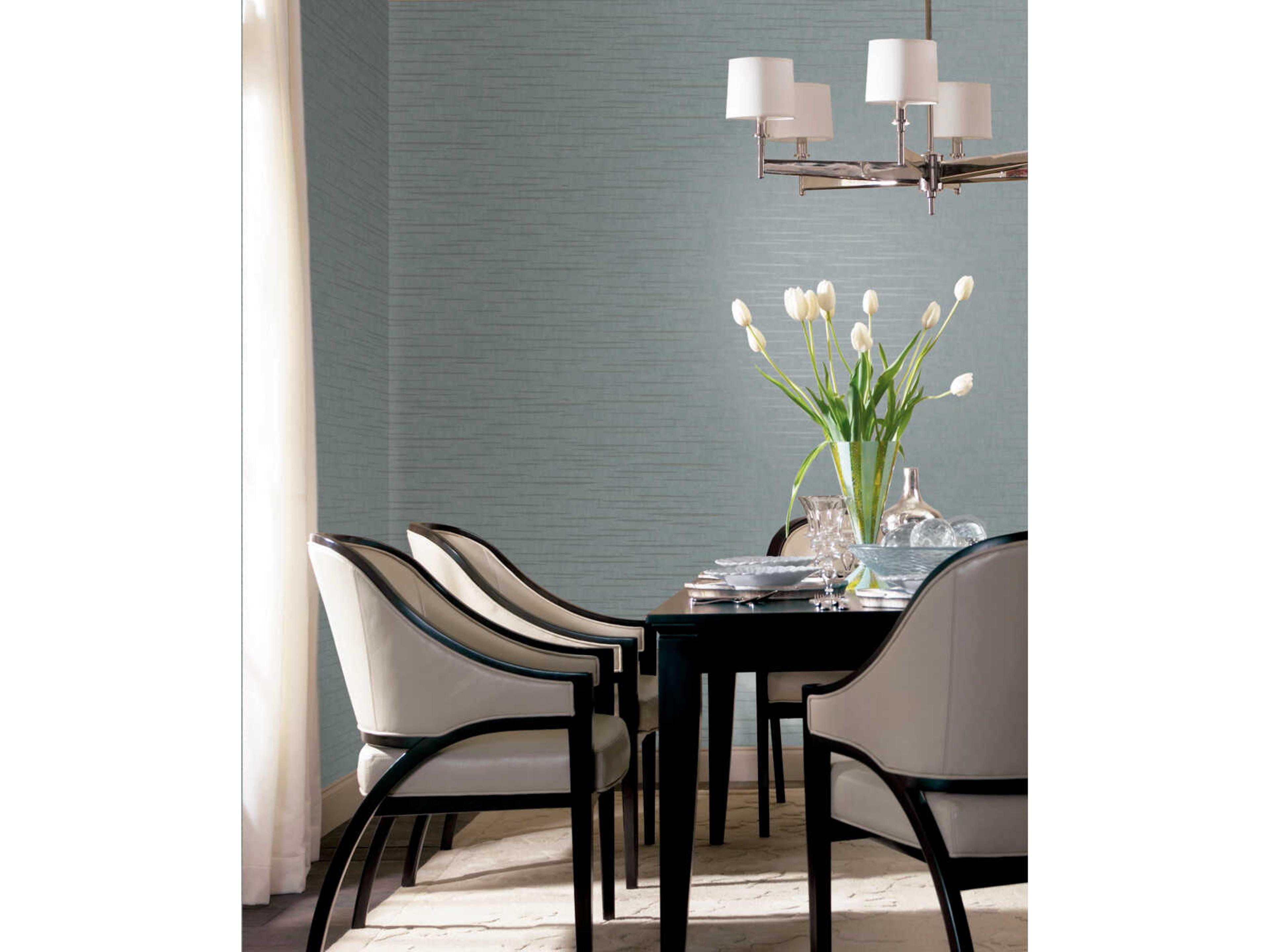 York Wallcoverings Antonina Vella Dazzling Dimensions Volume II Teal Tiger's Eye Wallpaper