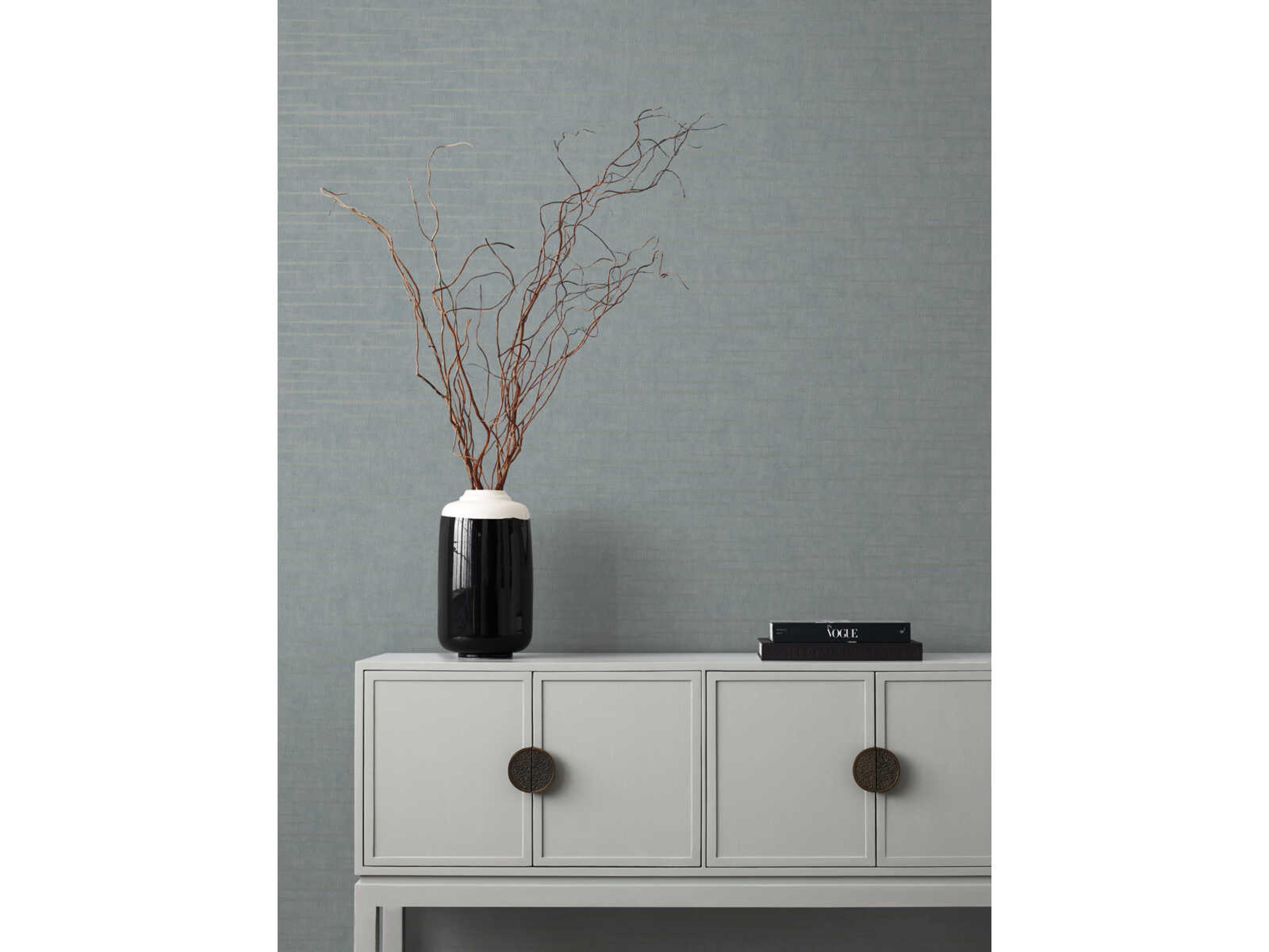 York Wallcoverings Antonina Vella Dazzling Dimensions Volume II Teal Tiger's Eye Wallpaper