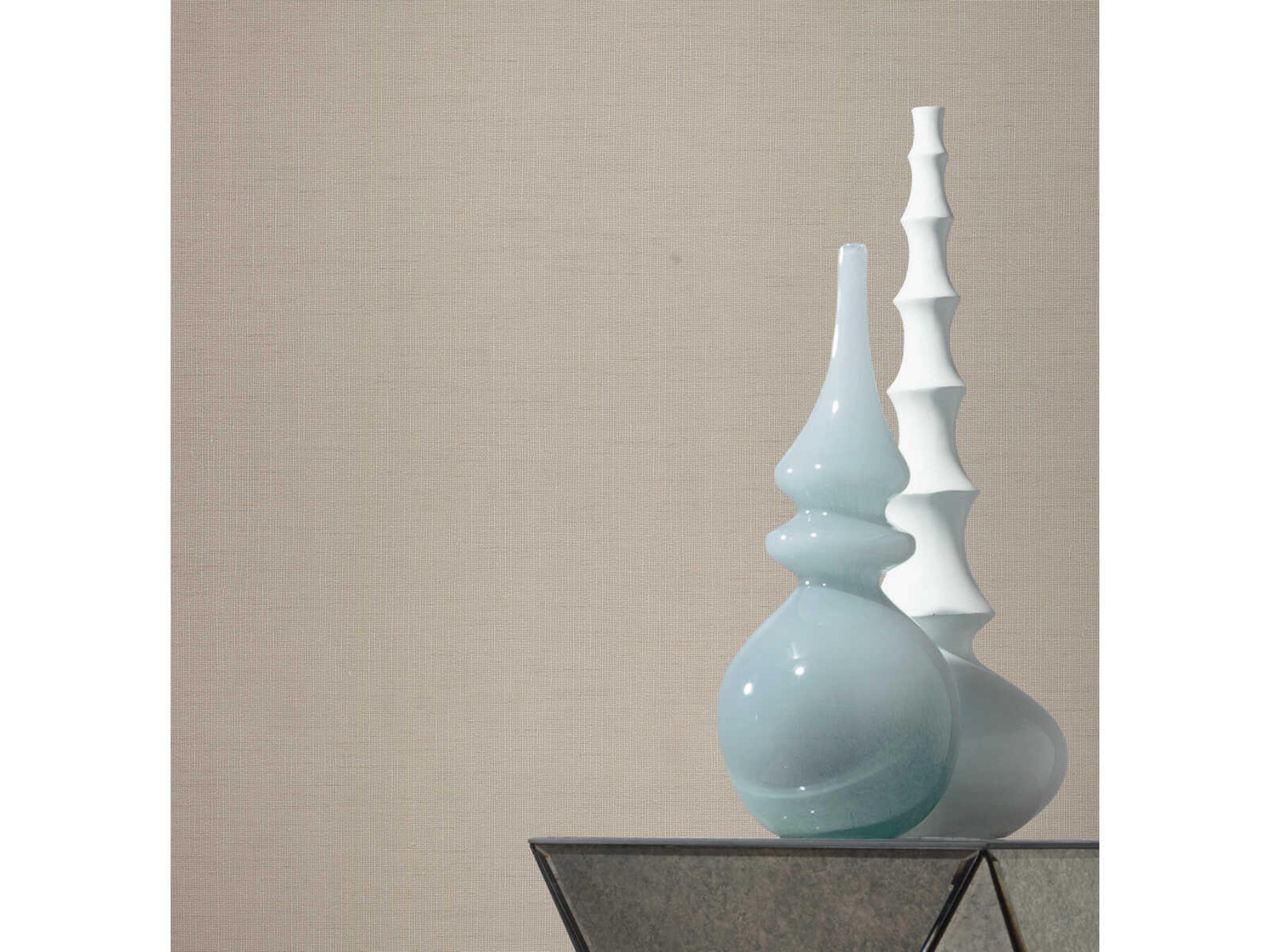 York Wallcoverings Antonina Vella Dazzling Dimensions Volume II Linen Gossamer Woven Wallpaper