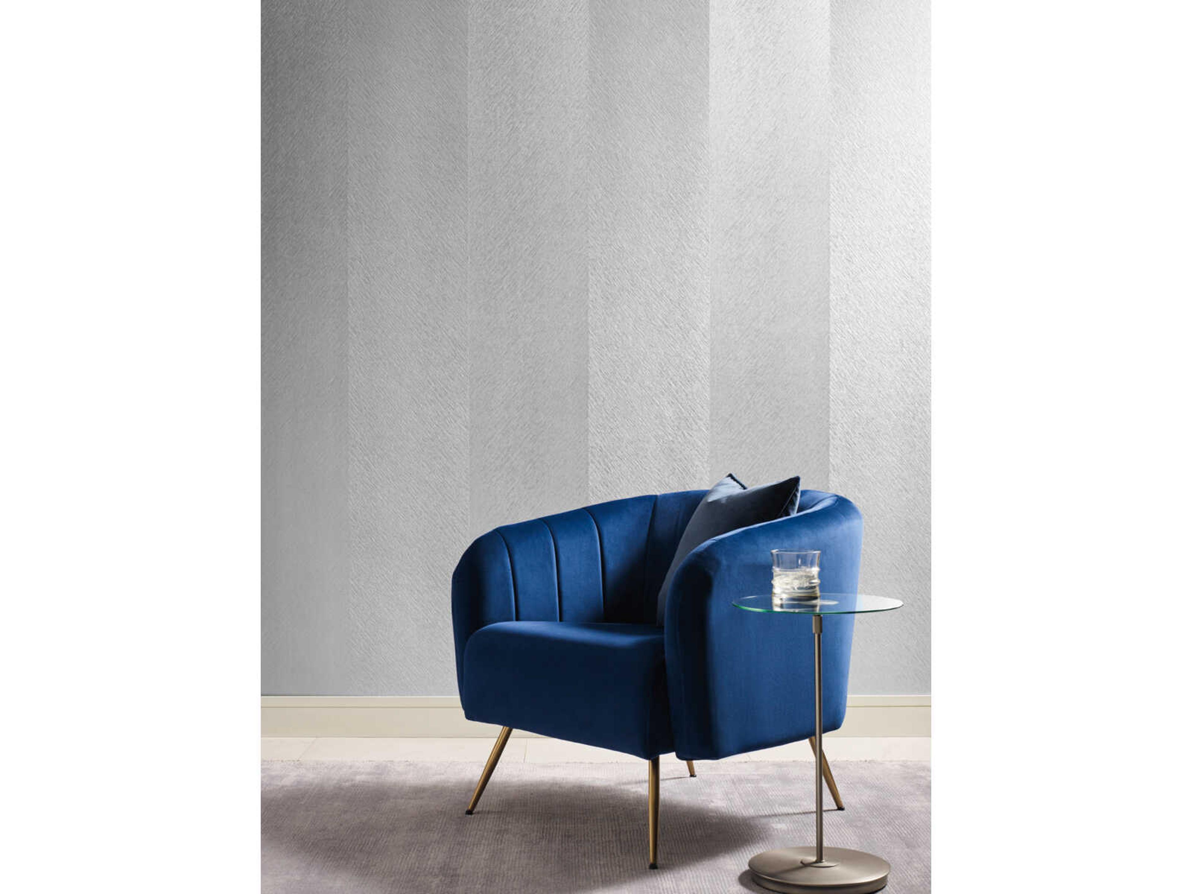 Antonina Vella Dazzling Dimensions Volume II Grey Etched Chevron Wallpaper