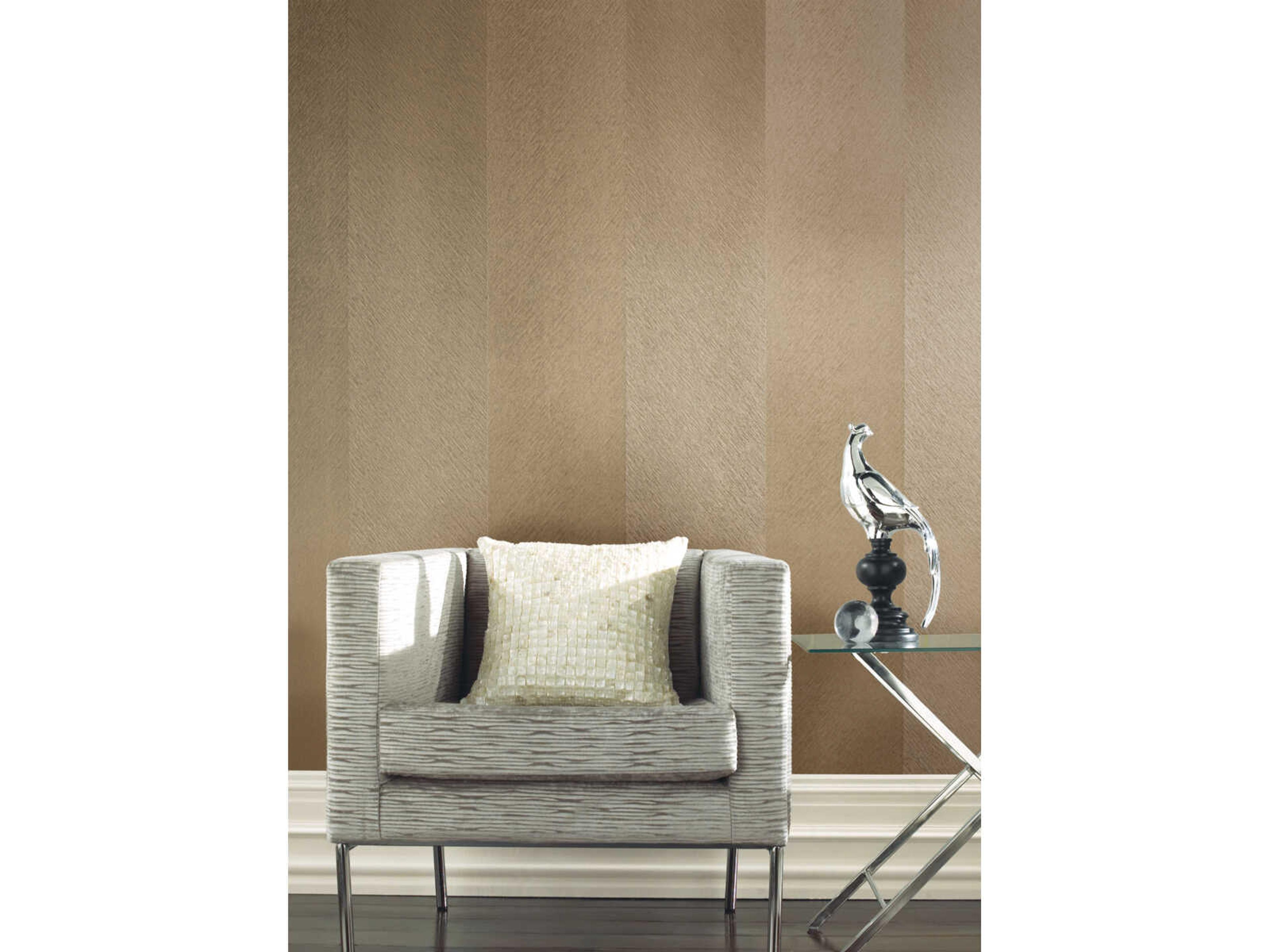 York Wallcoverings Antonina Vella Dazzling Dimensions Volume II Gold Etched Chevron Wallpaper