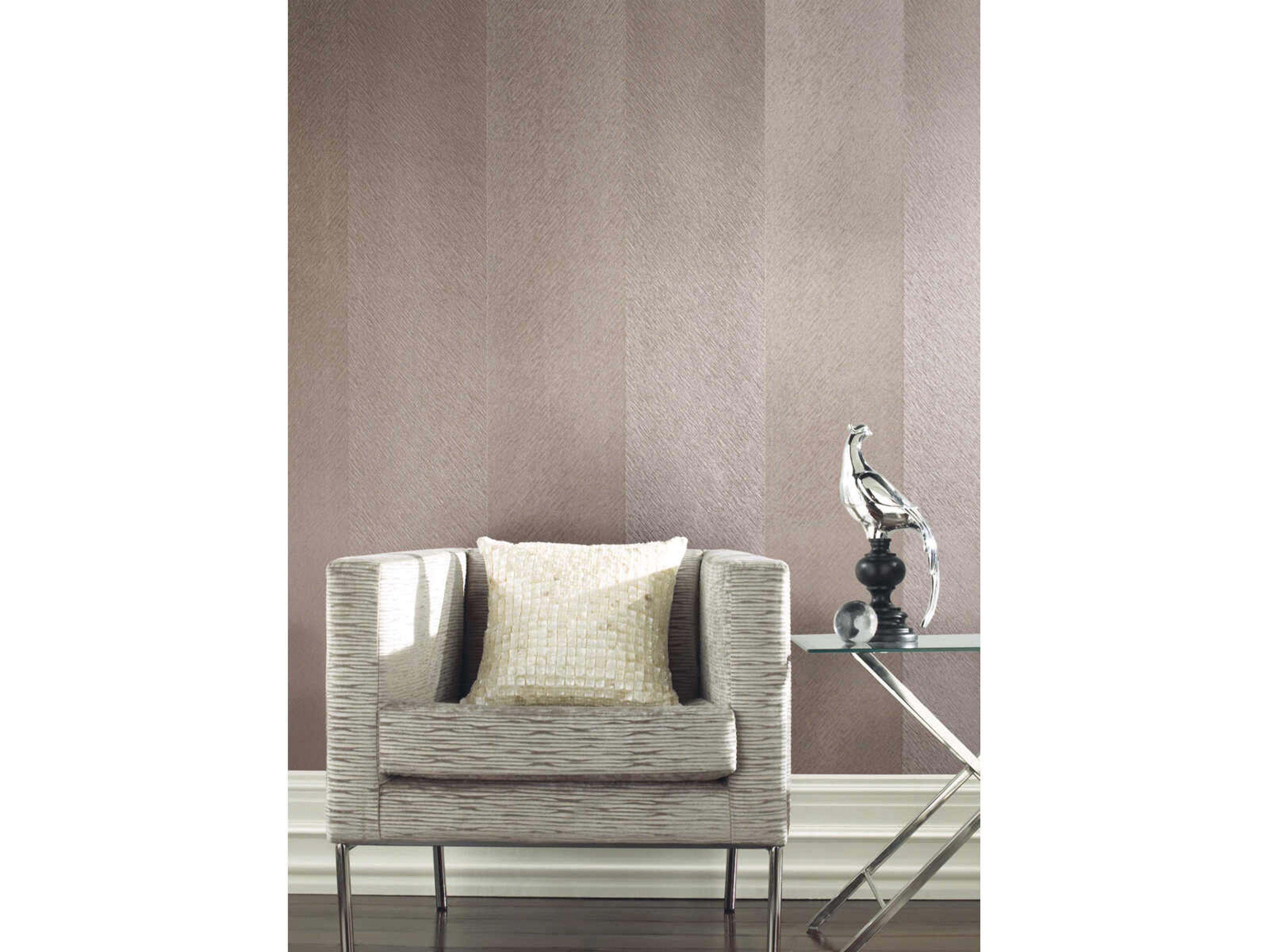 York Wallcoverings Antonina Vella Dazzling Dimensions Volume II Cream Etched Chevron Wallpaper
