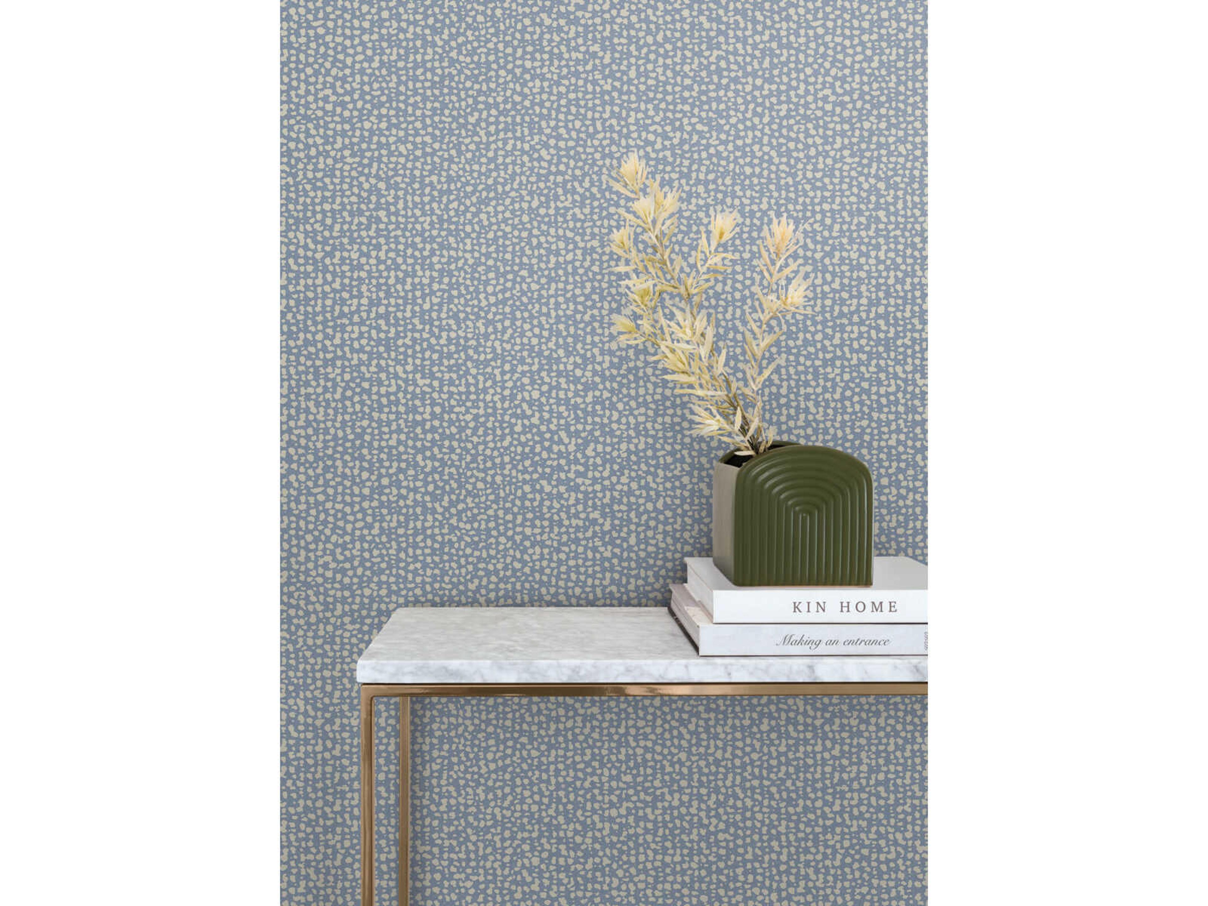 York Wallcoverings Antonina Vella Dazzling Dimensions Volume II Blue Galaxies Wallpaper