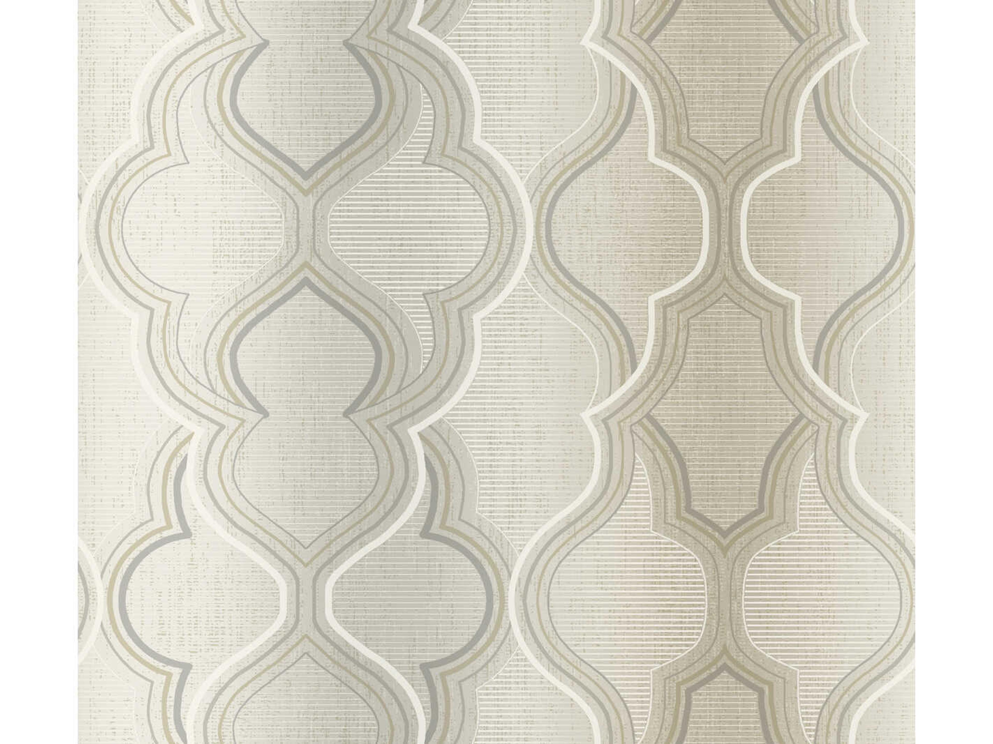 York Wallcoverings Damask Resource Library Beige Modern Ombre Damask Wallpaper
