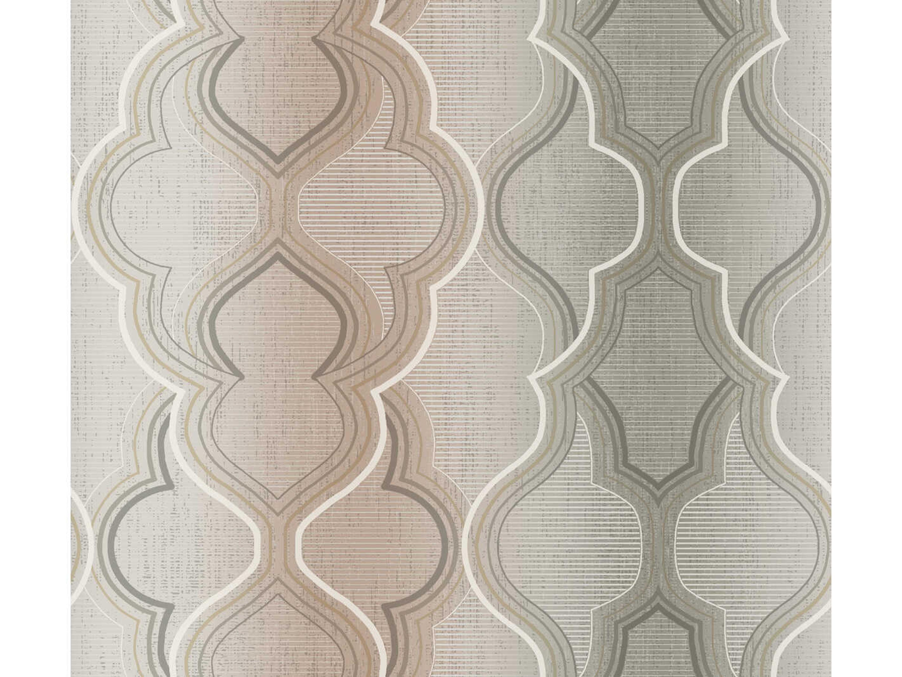 York Wallcoverings Damask Resource Library Brown Modern Ombre Damask Wallpaper