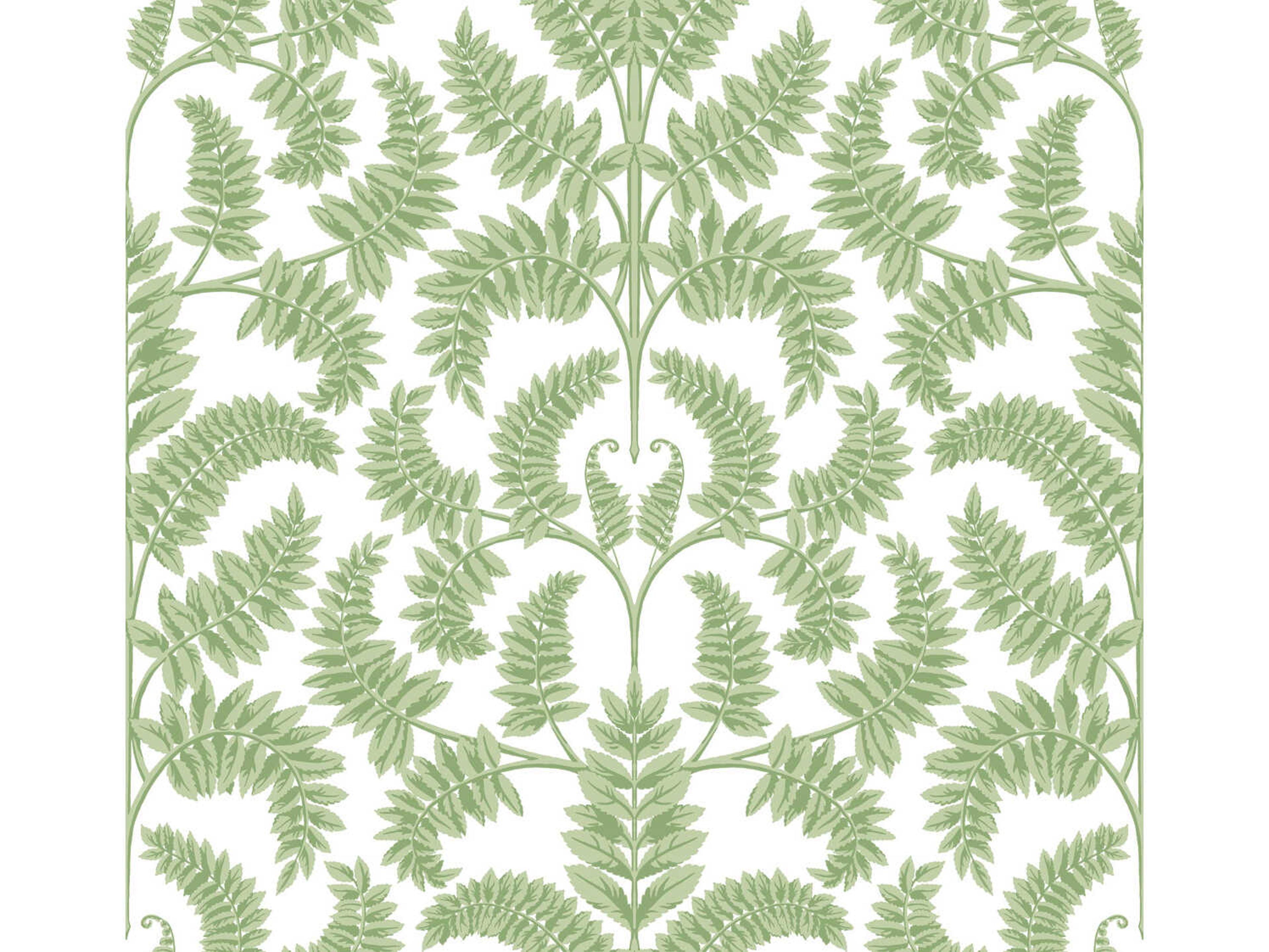 York Wallcoverings Damask Resource Library Green Royal Fern Damask Wallpaper