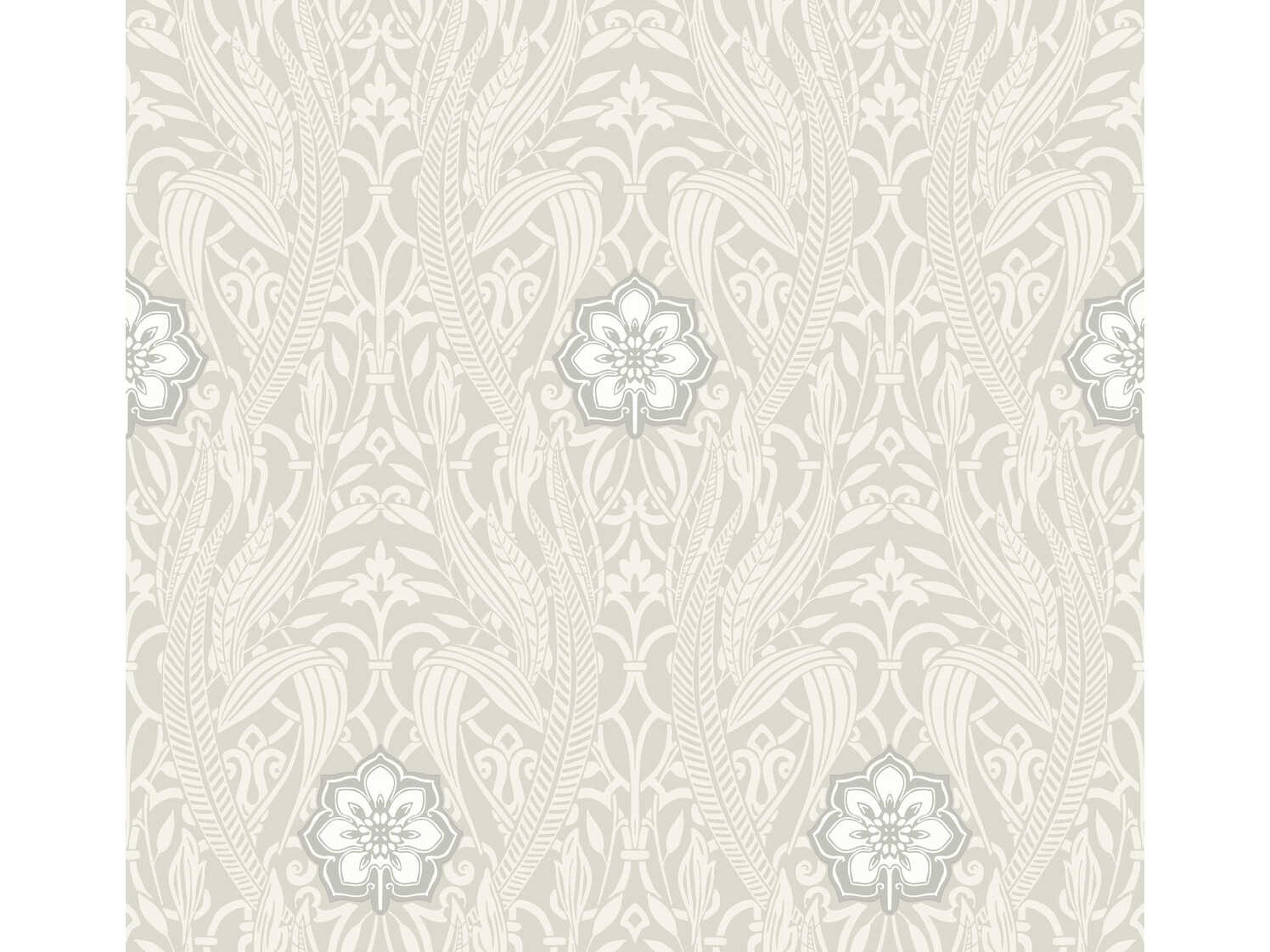 York Wallcoverings Damask Resource Library Grey Gatsby Damask Wallpaper