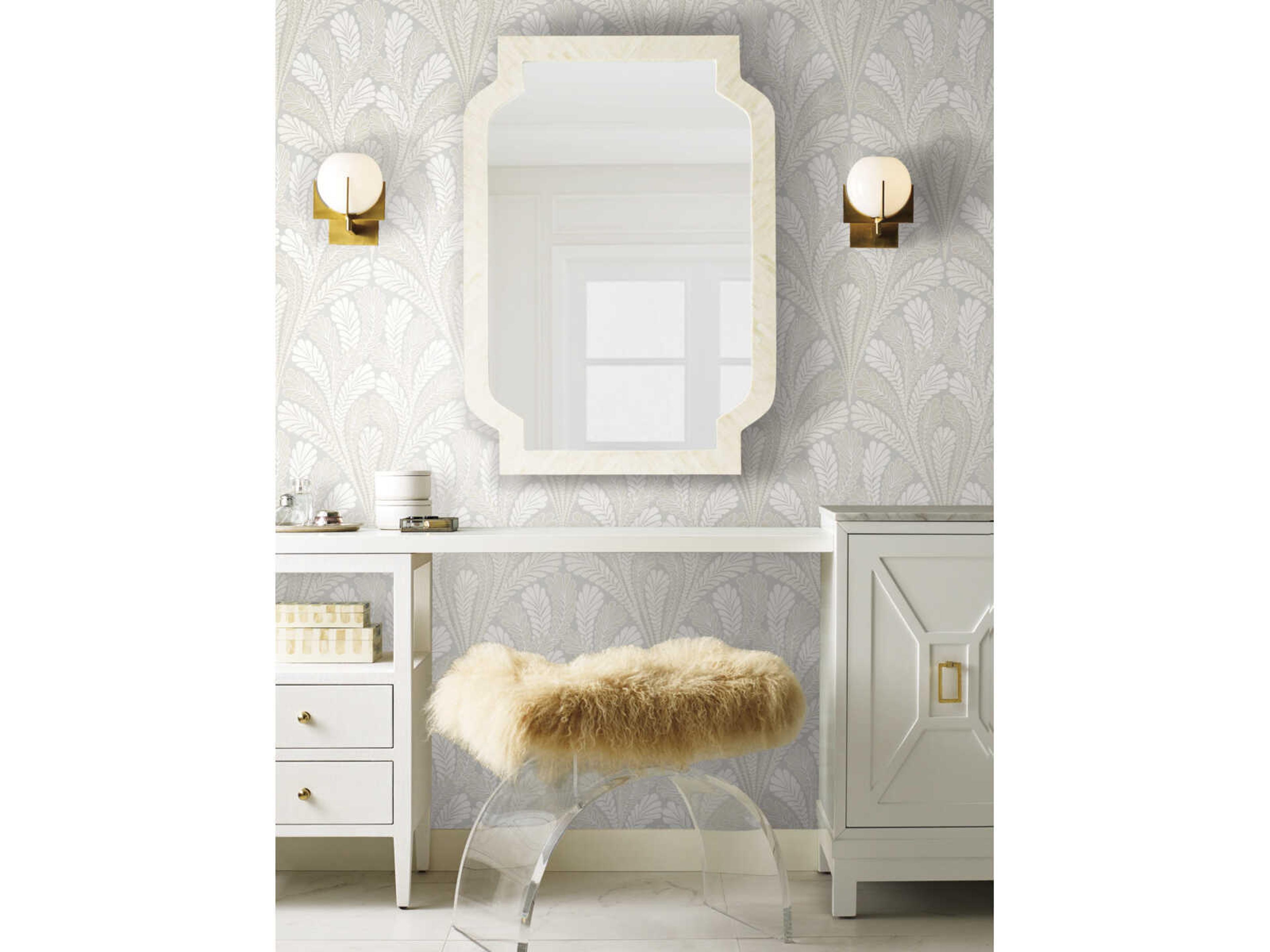 Damask Resource Library Grey Shell Damask Wallpaper