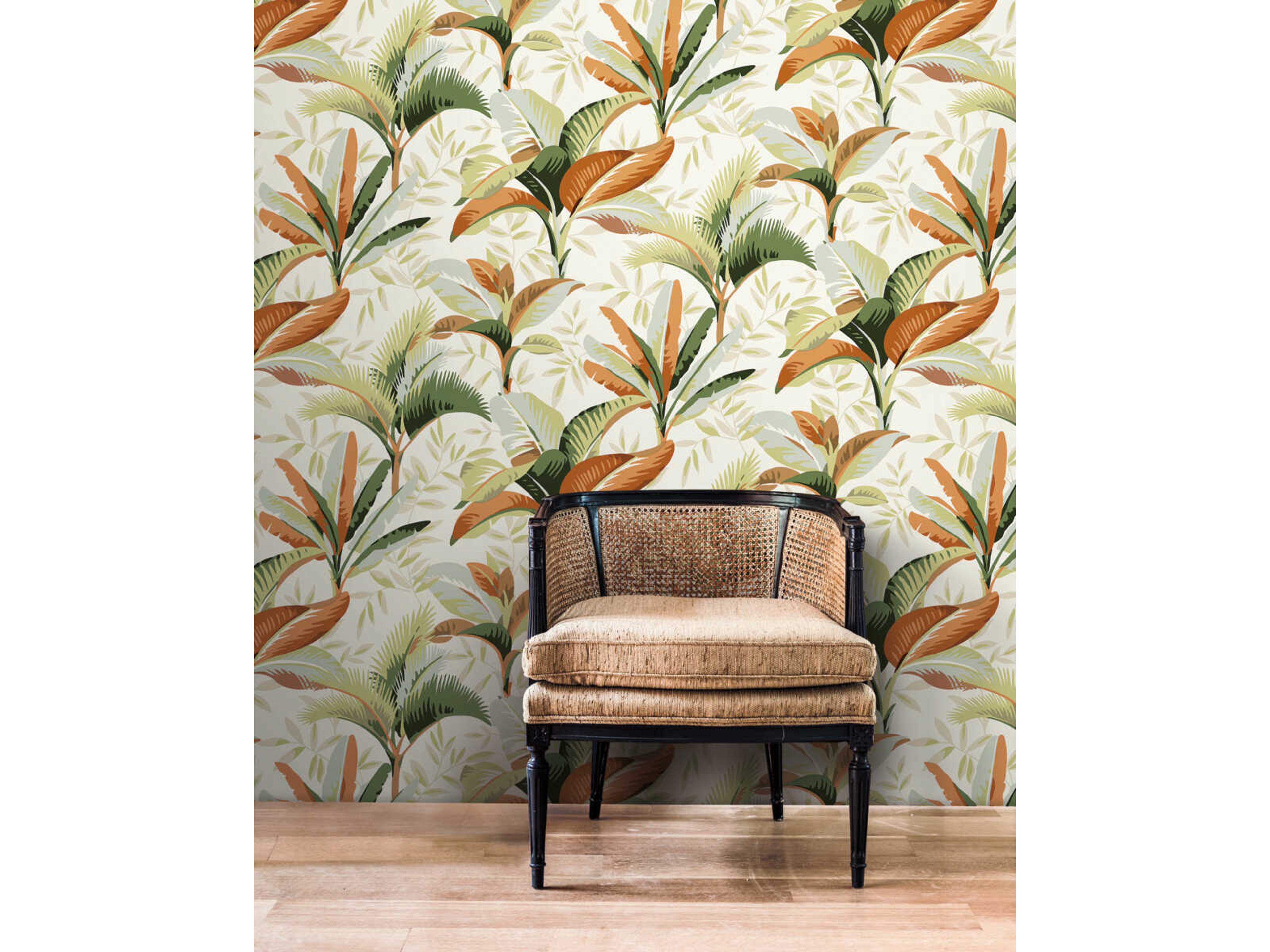 York Wallcoverings Greenhouse Sienna Summerhouse Wallpaper