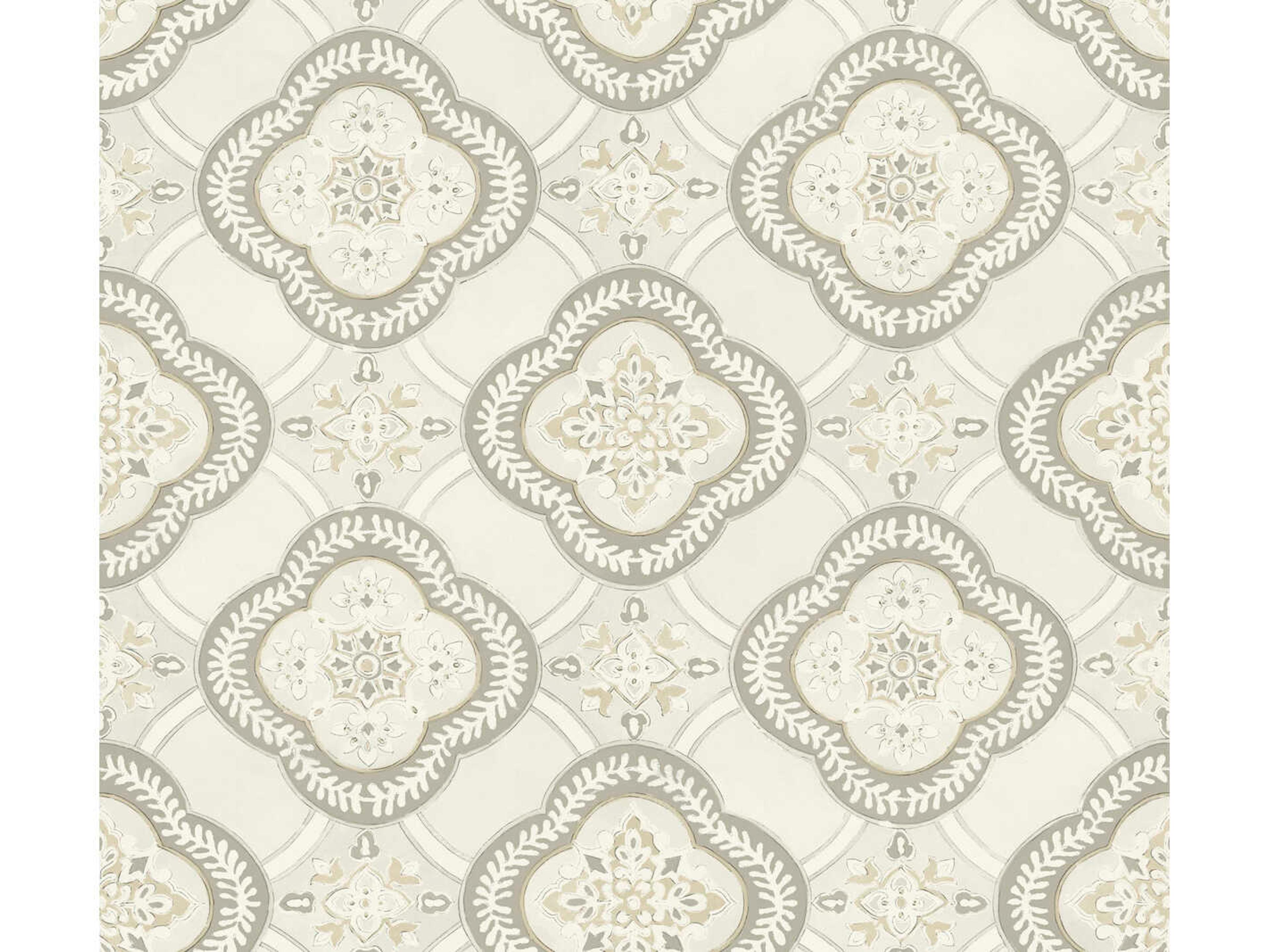 York Wallcoverings Greenhouse Hazel Garden Trellis Wallpaper