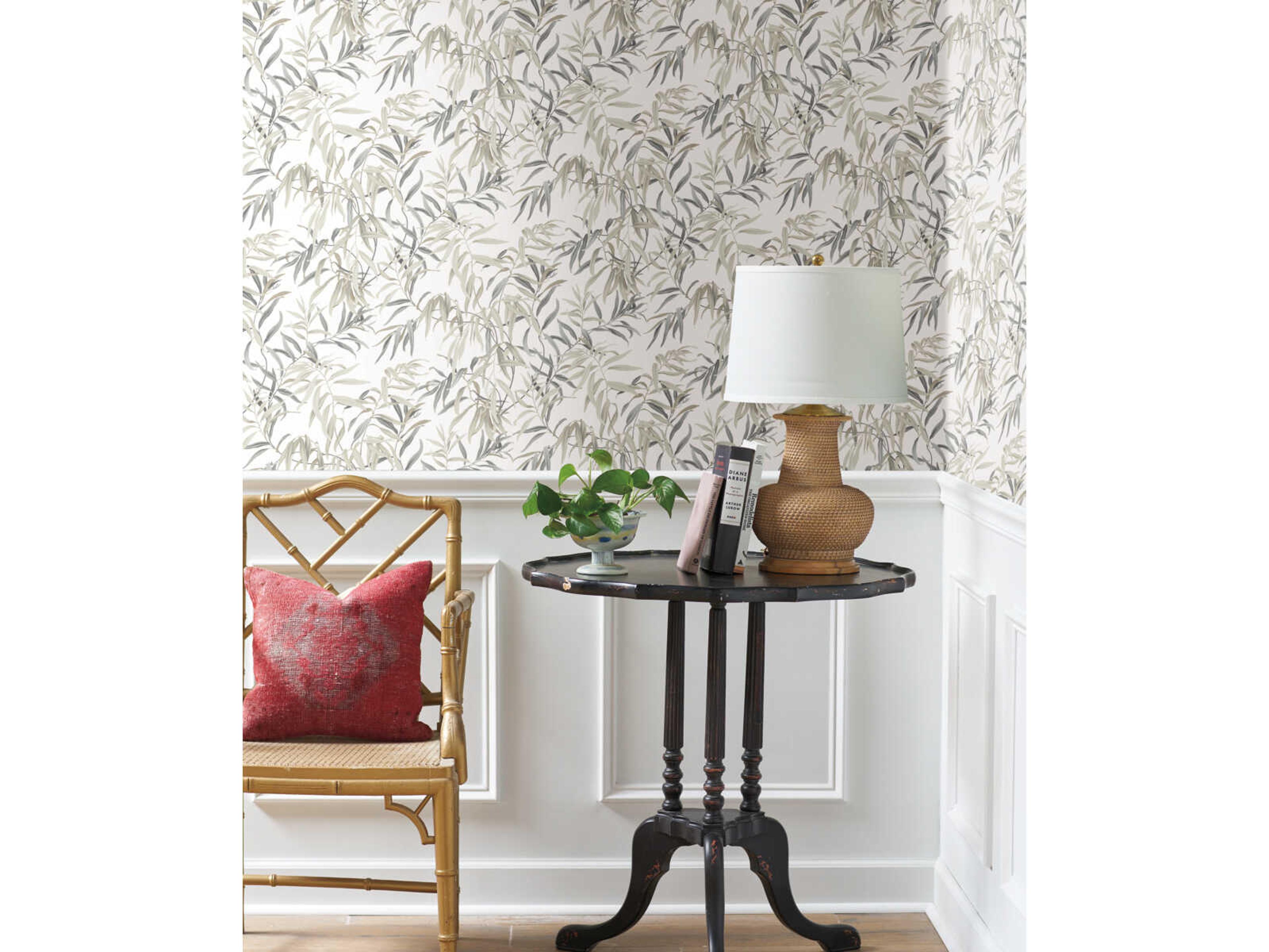 York Wallcoverings Greenhouse Sand Willow Grove Wallpaper