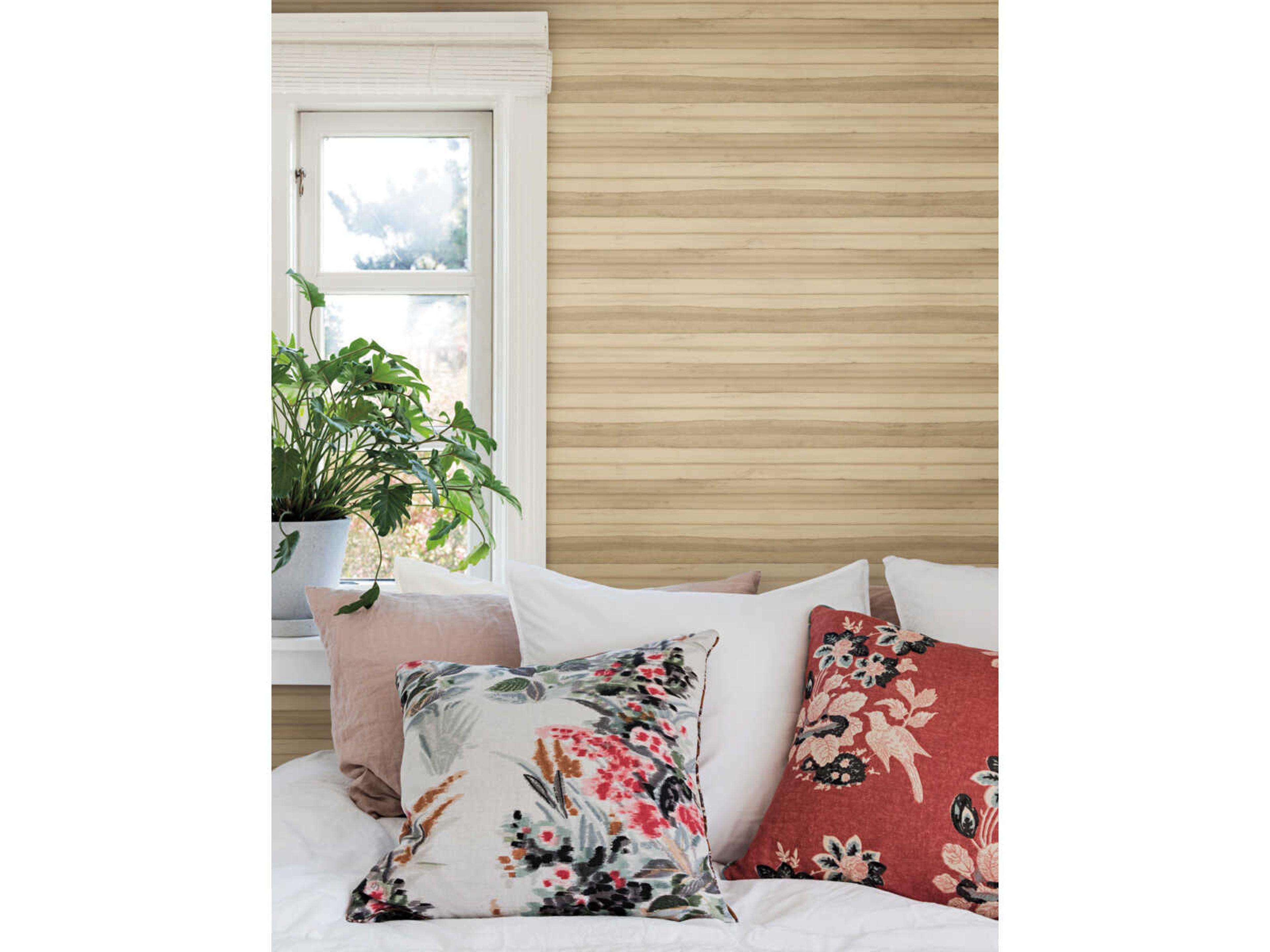 York Wallcoverings Greenhouse Oak Pandora Leaf Wallpaper