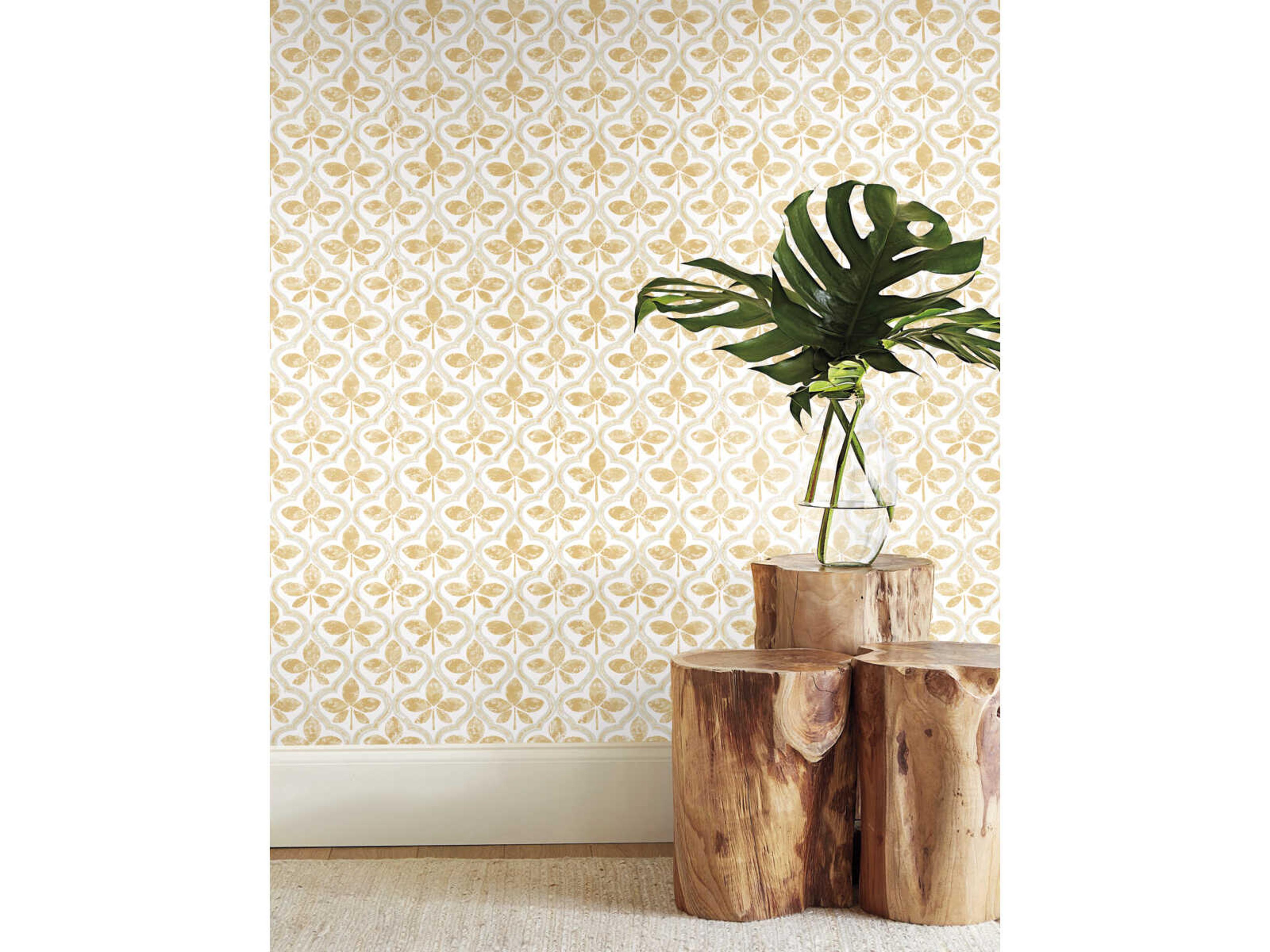 York Wallcoverings Greenhouse Ochre Sevilla Wallpaper
