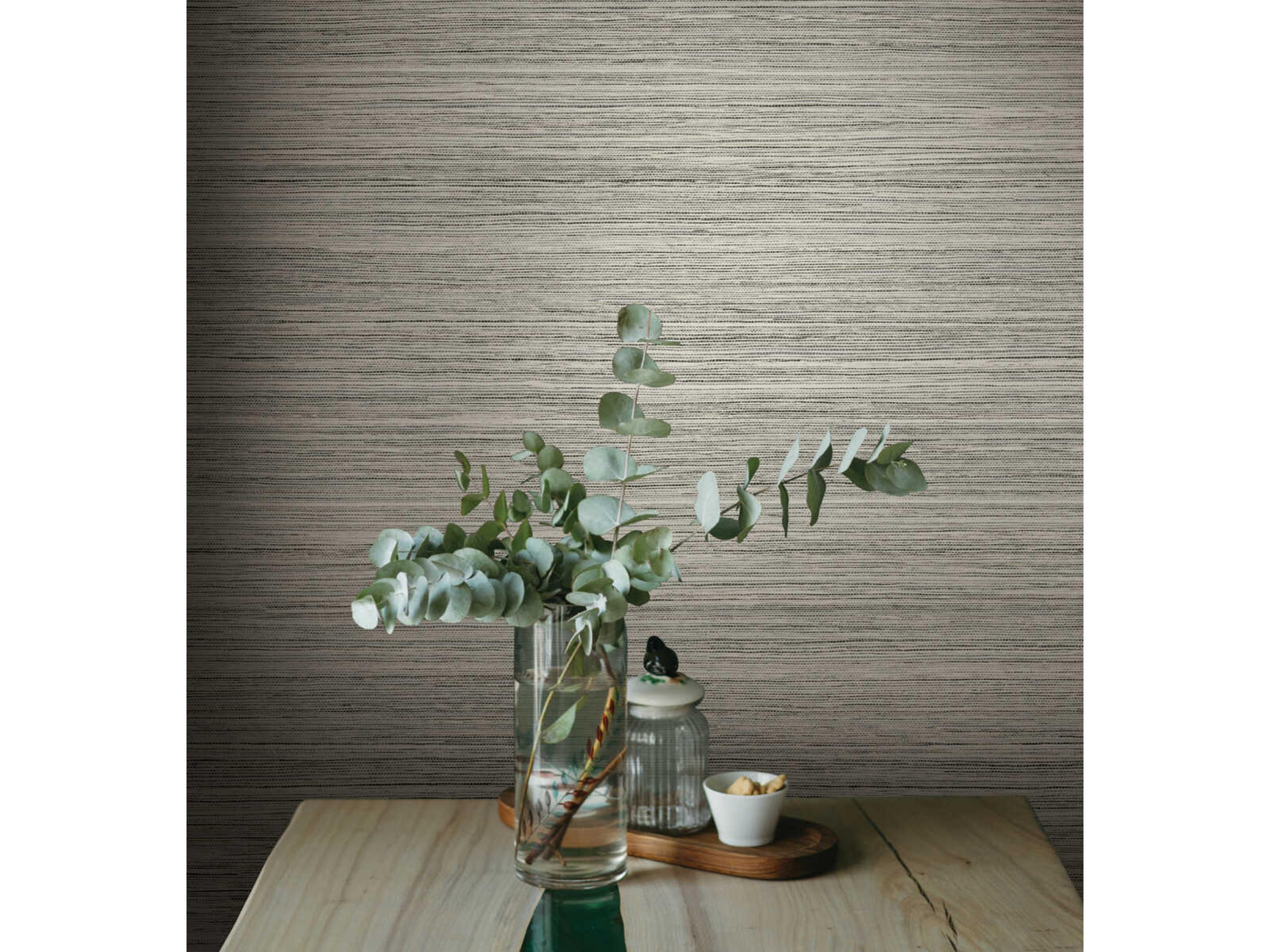 York Wallcoverings Greenhouse Onyx Fountain Grass Wallpaper