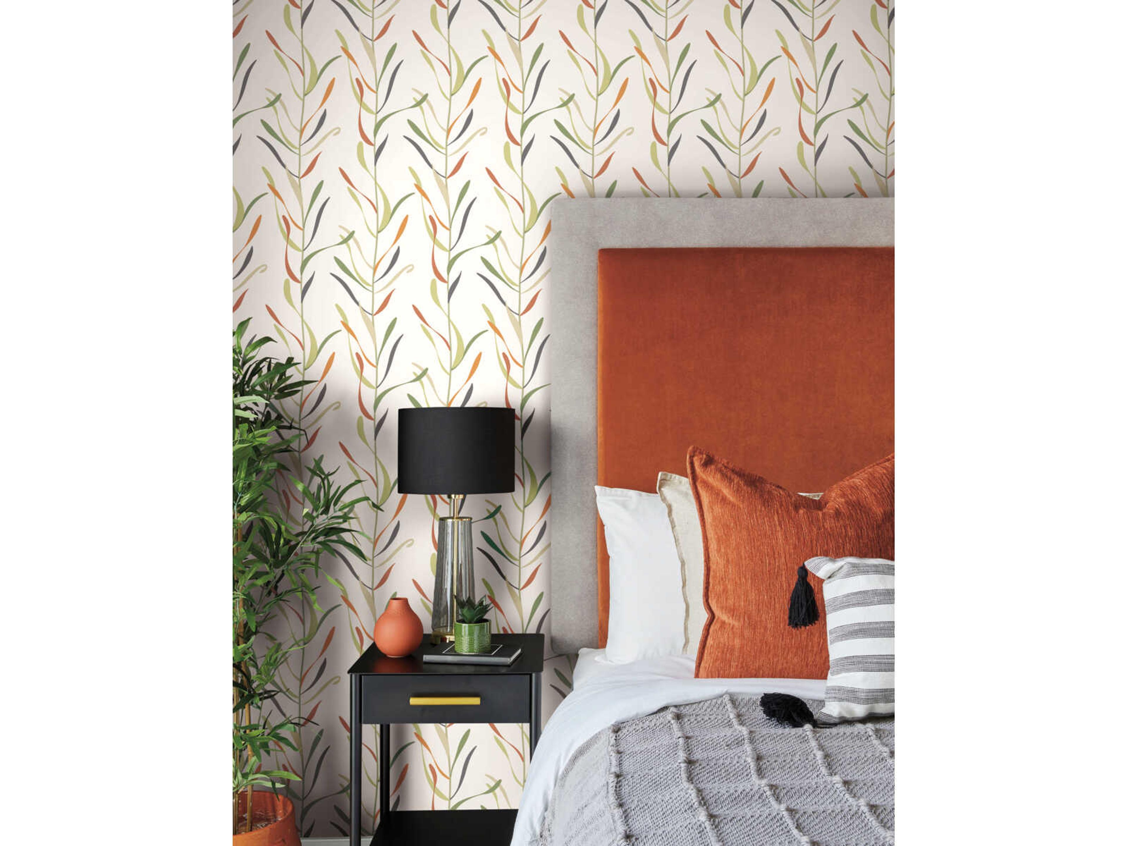 York Wallcoverings Greenhouse Sienna Chloe Vine Wallpaper