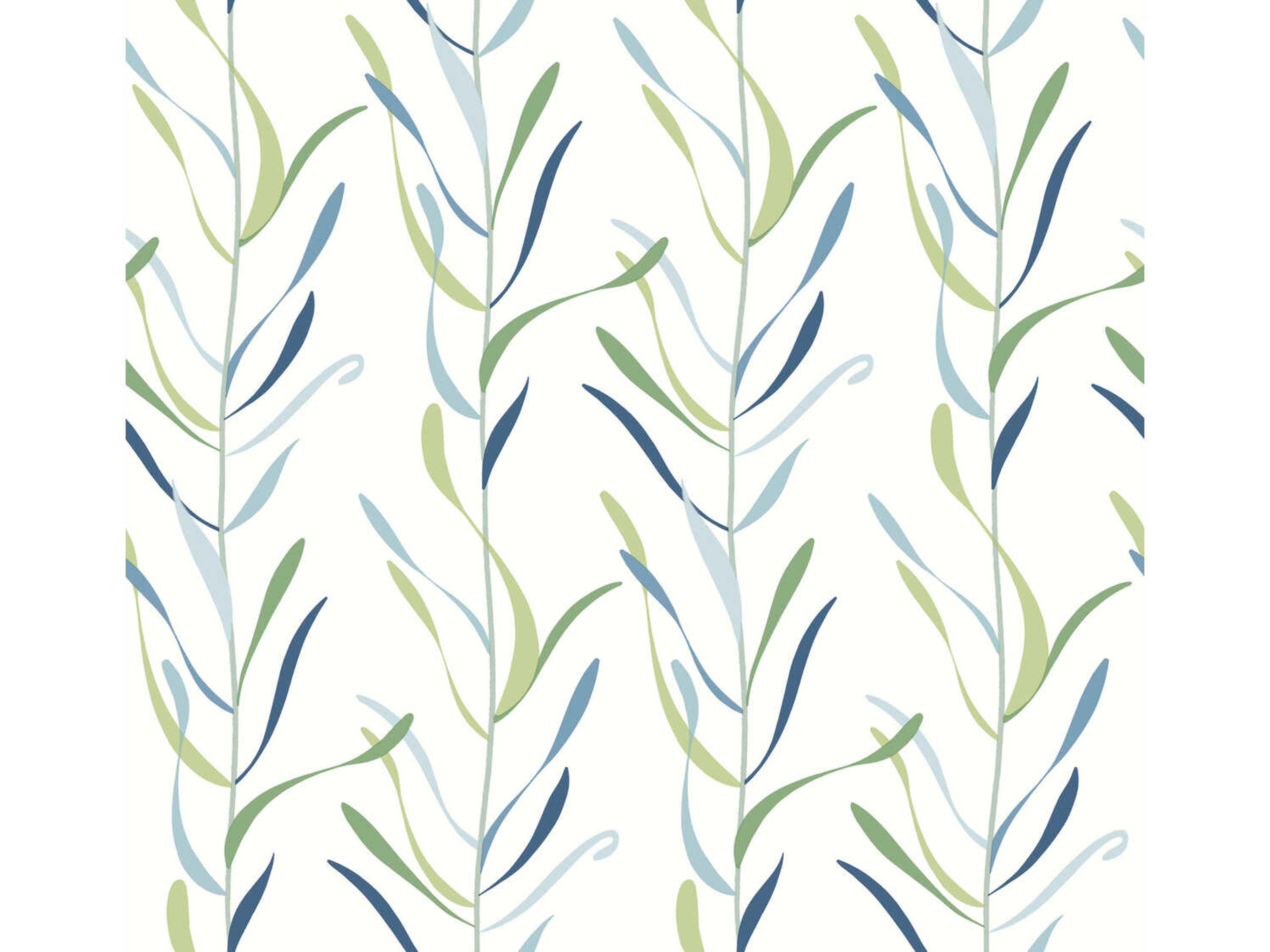 York Wallcoverings Greenhouse Peacock Chloe Vine Wallpaper