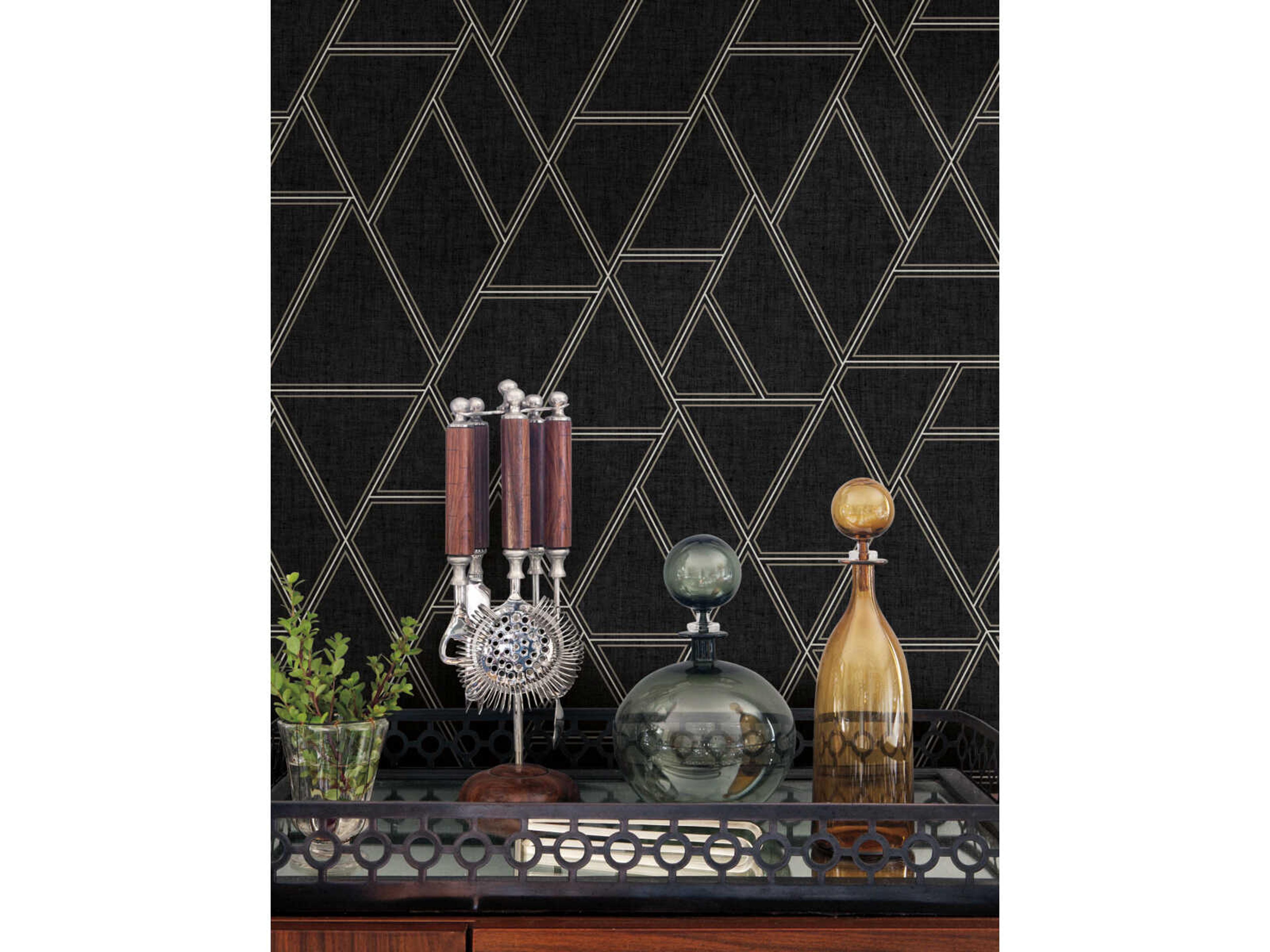 York Wallcoverings Grandmillennial Grey Pathways Wallpaper