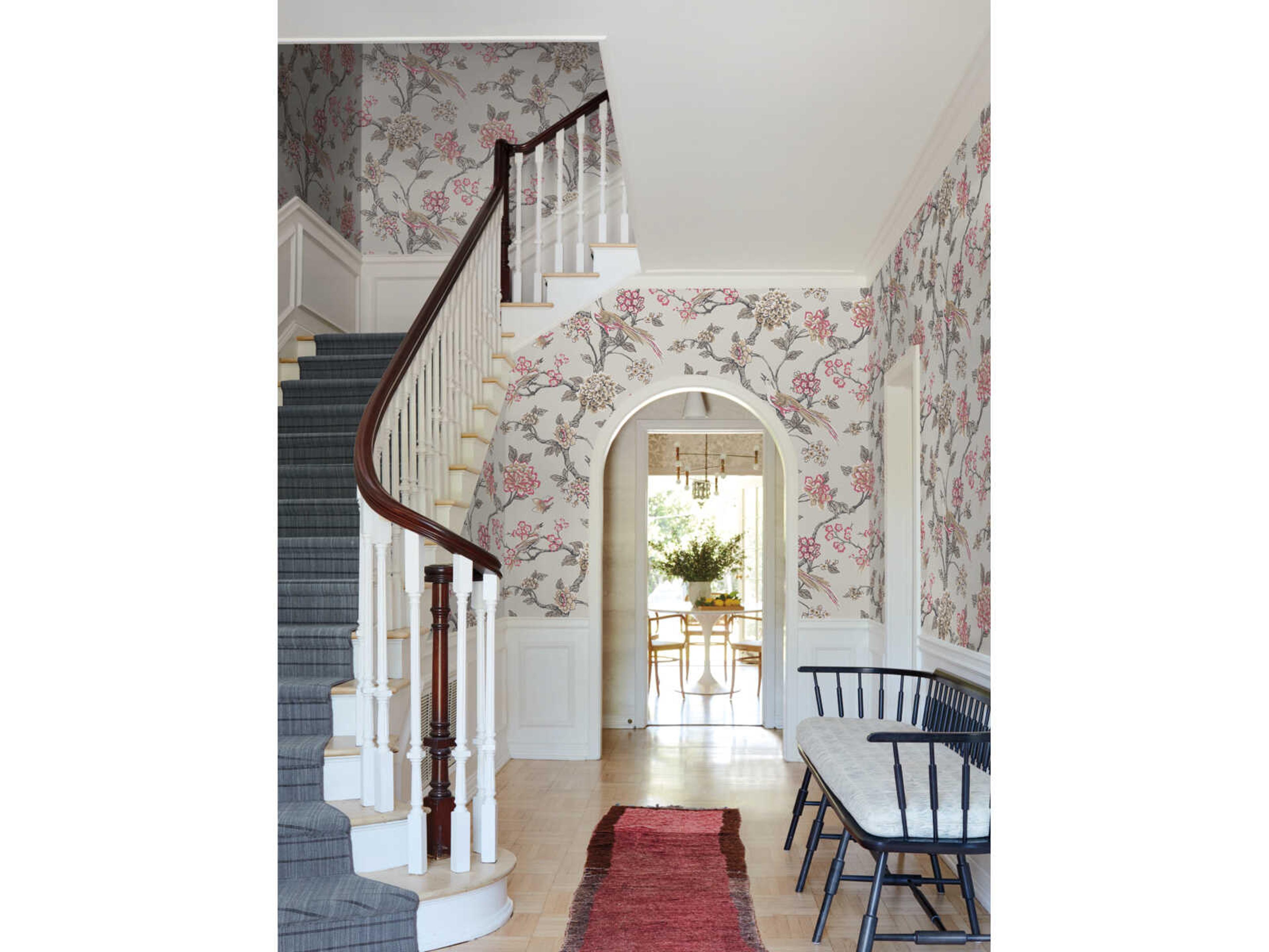 York Wallcoverings Grandmillennial Beige Fanciful Peel & Stick Wallpaper