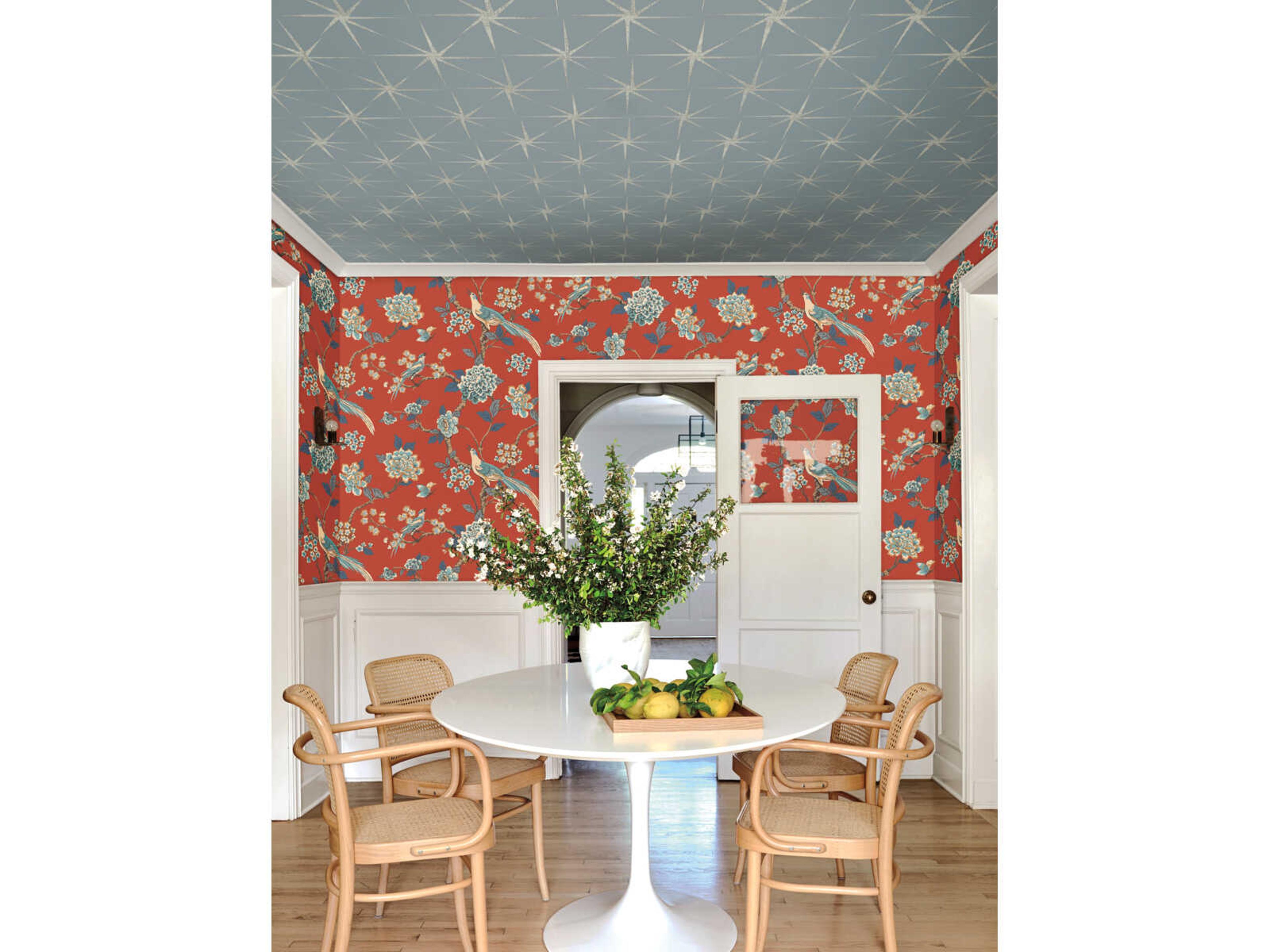 York Wallcoverings Grandmillennial Blue Evening Star Wallpaper