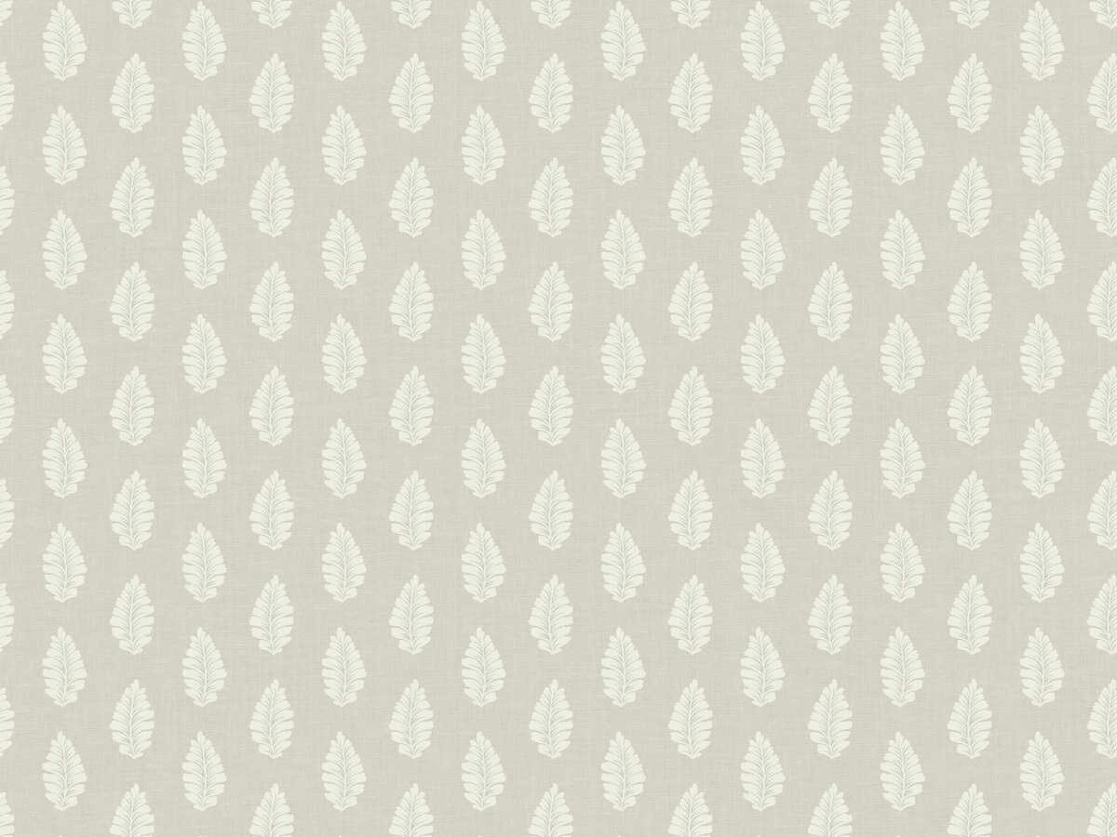 Grandmillennial Grey Leaf Pendant Wallpaper