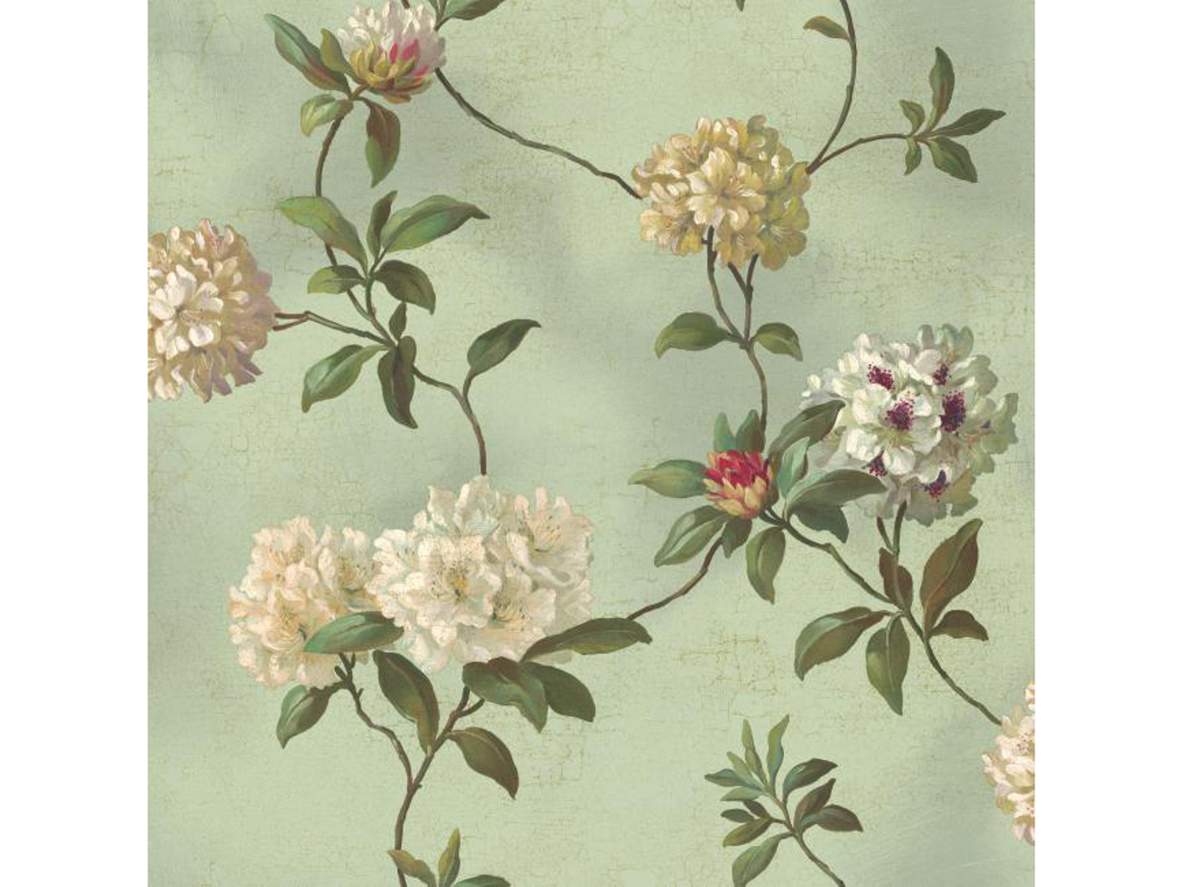 Best Sellers Blue Rhododendron Script Wallpaper