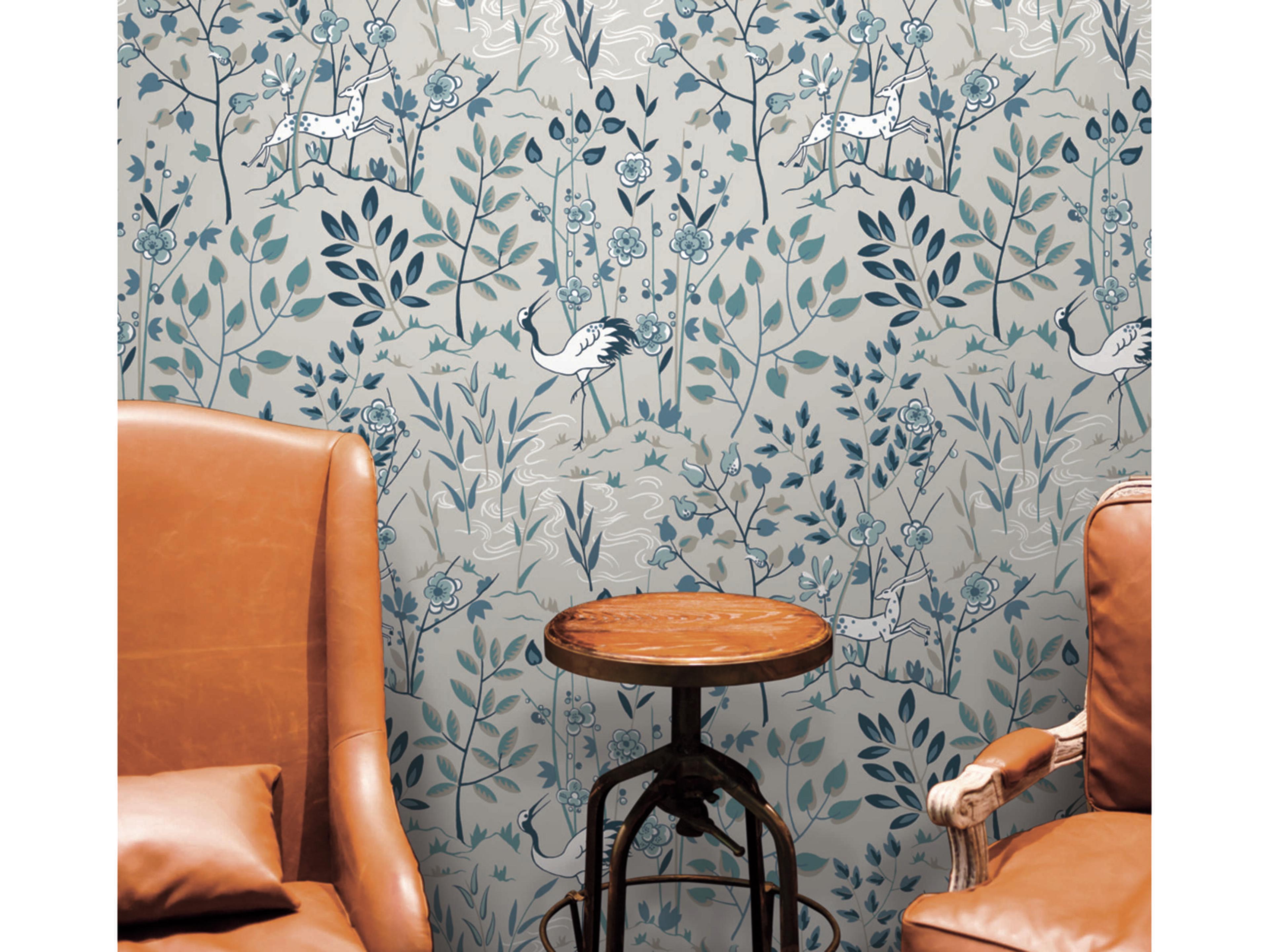 York Wallcoverings Ronald Redding Traveler Grey Aspen Wallpaper