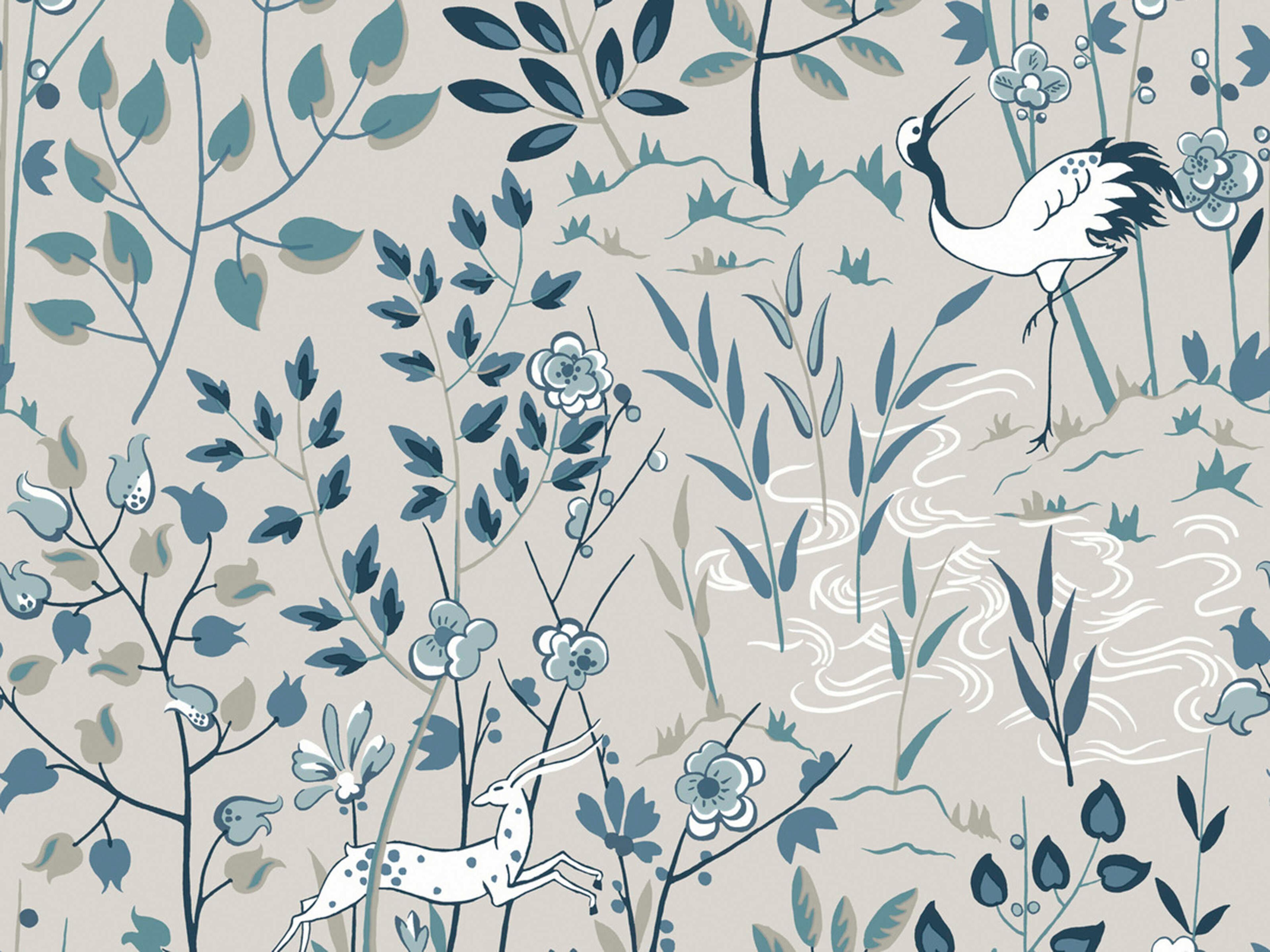 York Wallcoverings Ronald Redding Traveler Grey Aspen Wallpaper