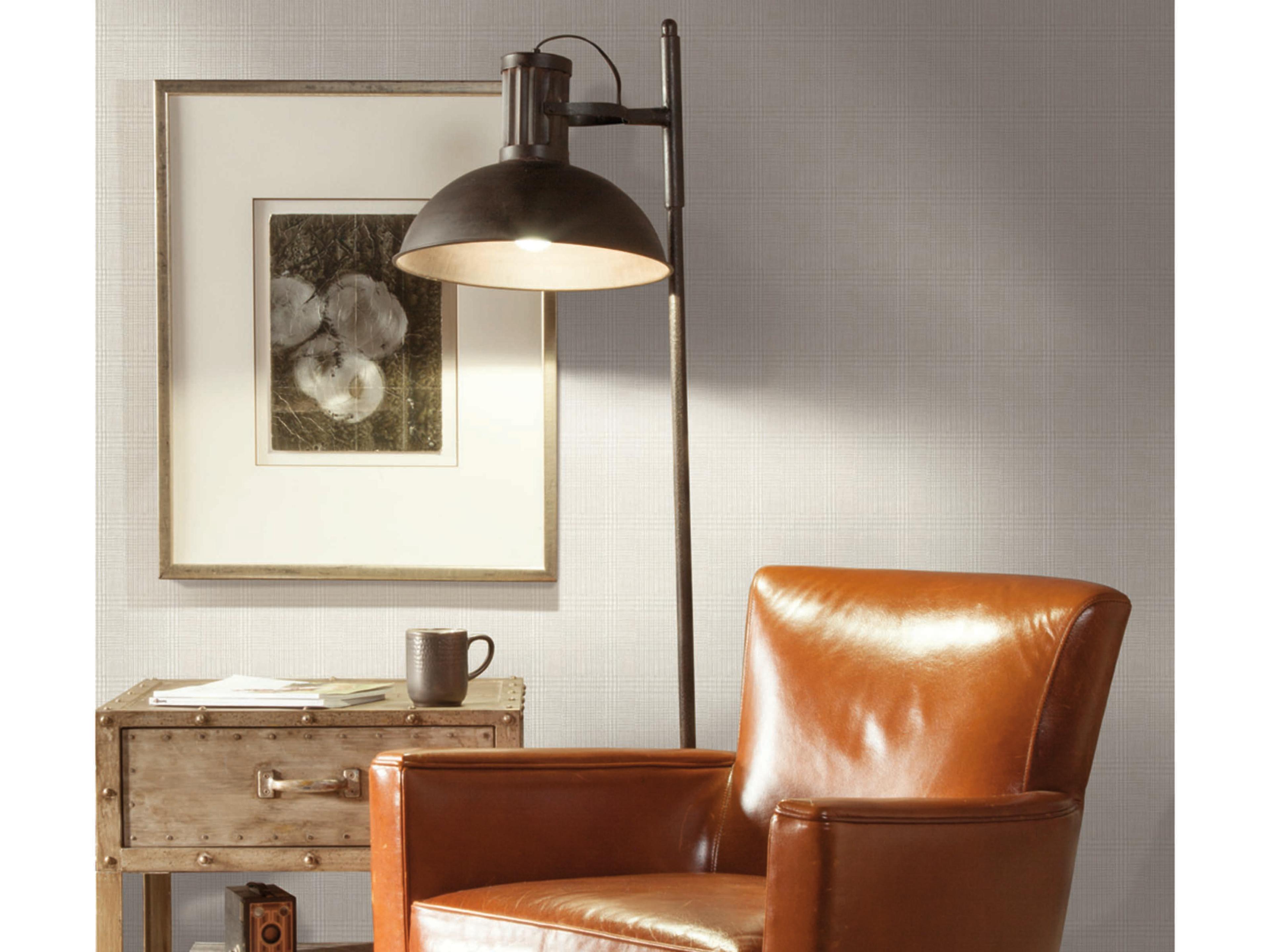 York Wallcoverings Ronald Redding Traveler Off White Shirting Plaid Wallpaper