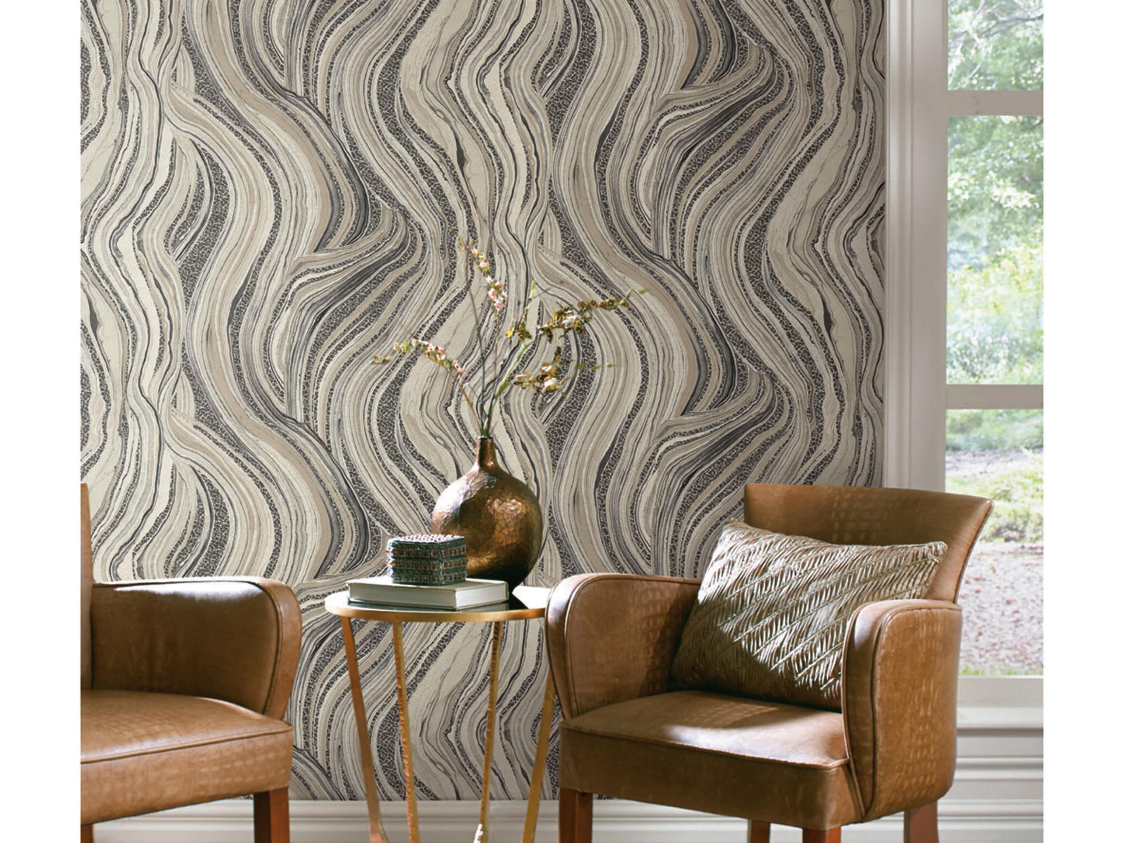 York Wallcoverings Ronald Redding Traveler Linen Streaming Cheetah Wallpaper