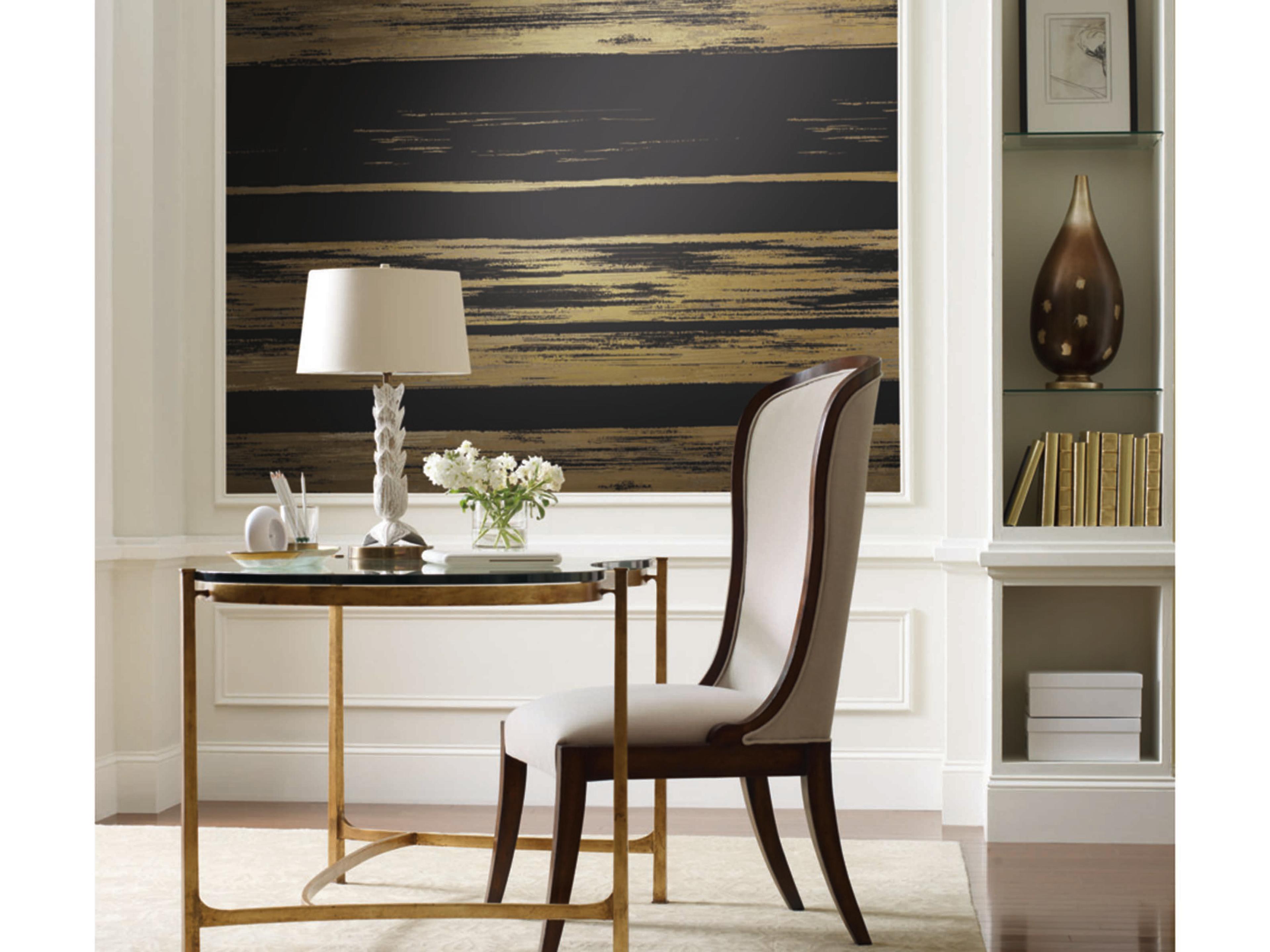 Ronald Redding 24 Karat Black Gold Horizontal Dry Brush Wallpaper