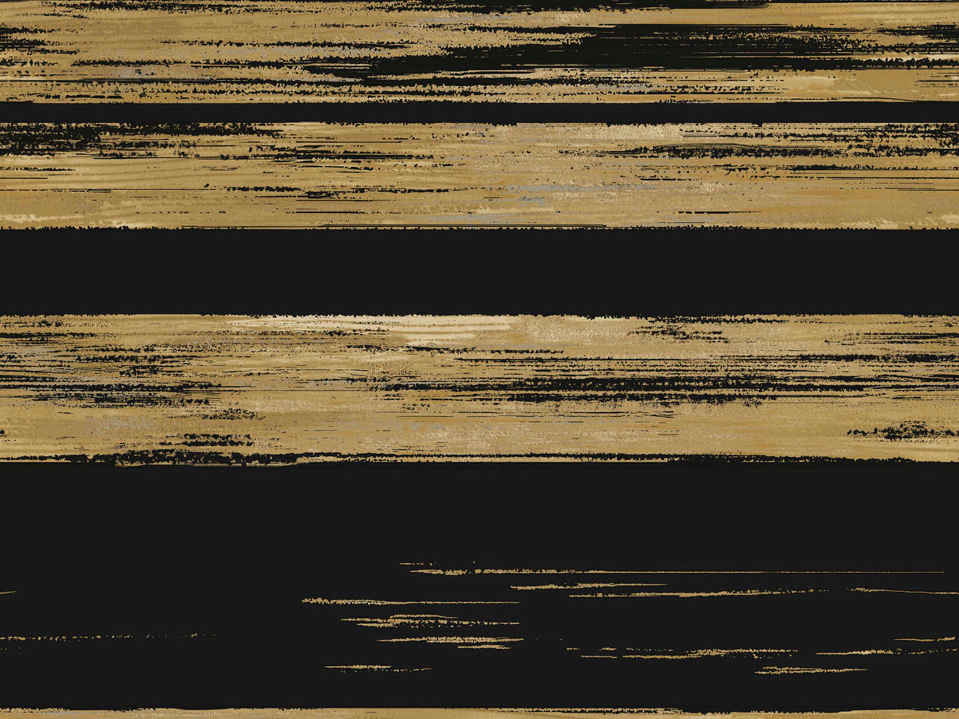 York Wallcoverings Ronald Redding 24 Karat Black Gold Horizontal Dry Brush Wallpaper